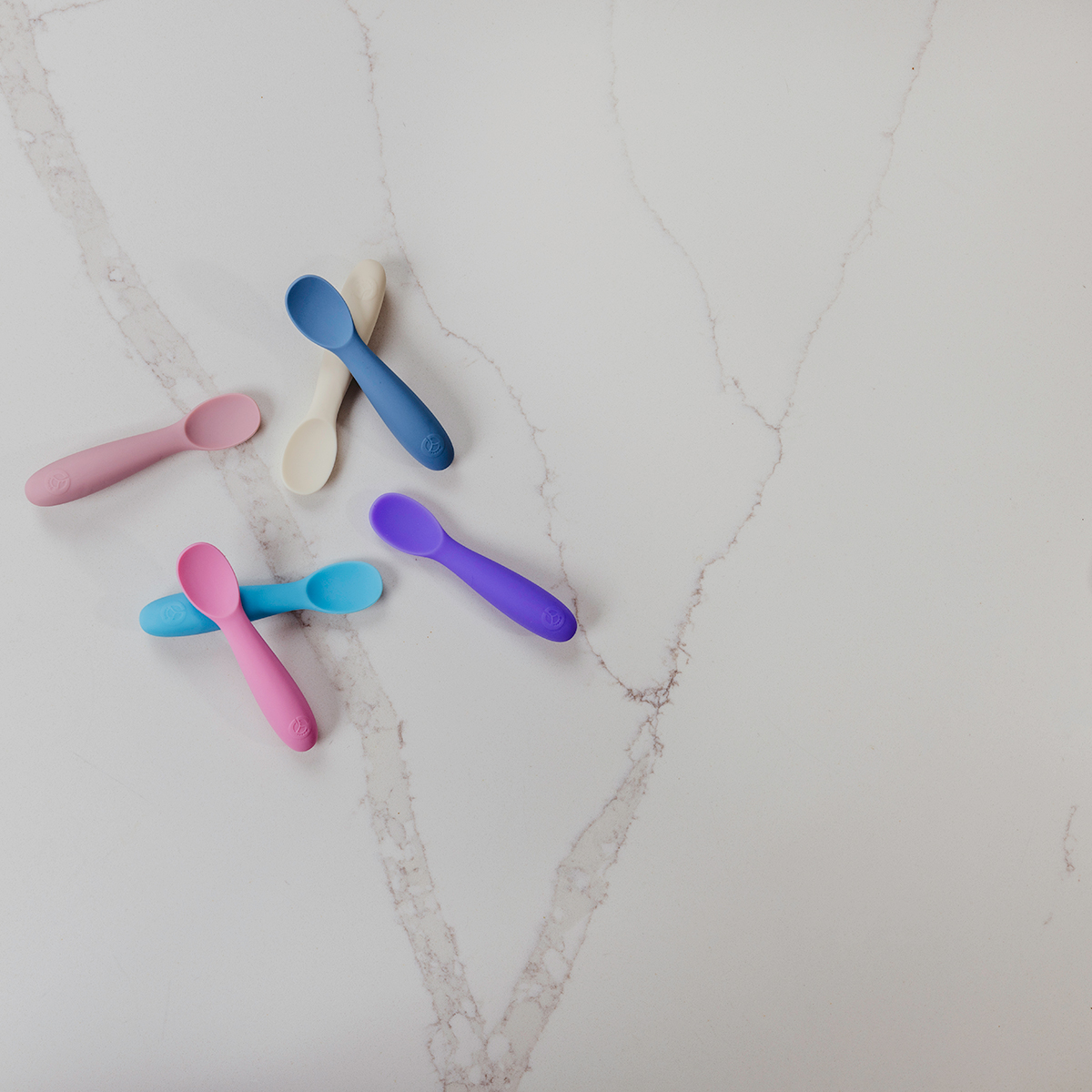 thumbnail video image 2 of WeeSprout Baby Spoons for Self Feeding, Soft & Durable Silicone for Sensitive Gums & Teeth, 2 of 7