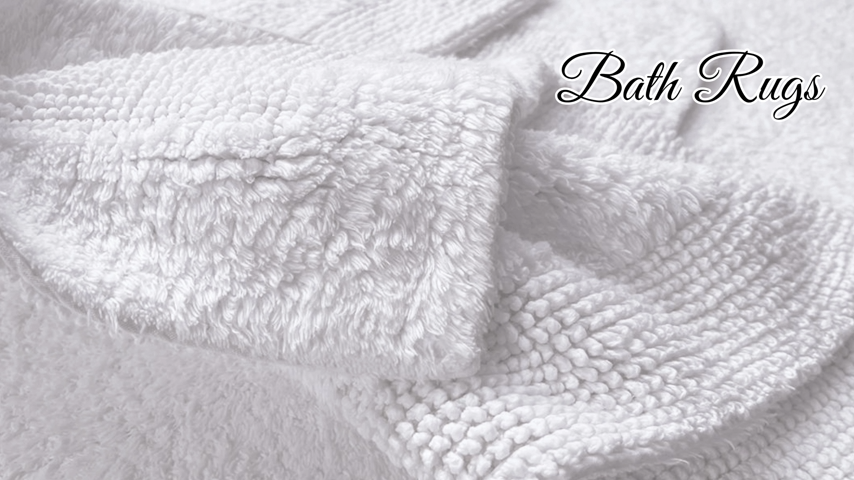 thumbnail video image 2 of Bedding Craft White Cotton Bath Mat Rug – Reversible, Water Absorbent, Soft & Machine Washable Bathroom Mat, 21"x34", 2 of 13