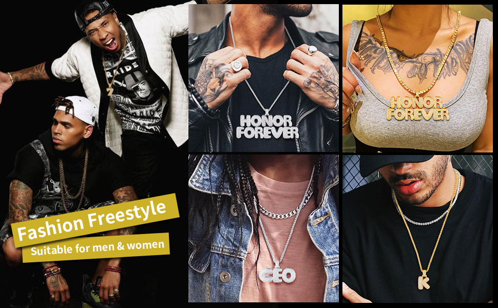 thumbnail video image 2 of ChainsHouse 14K Gold Plated Initial Necklaces for Women Men Alphabet Bubble Pendant Necklace White Cubic Zirconia Birthday Christmas Anniversary Jewelry Gift, H, 2 of 8