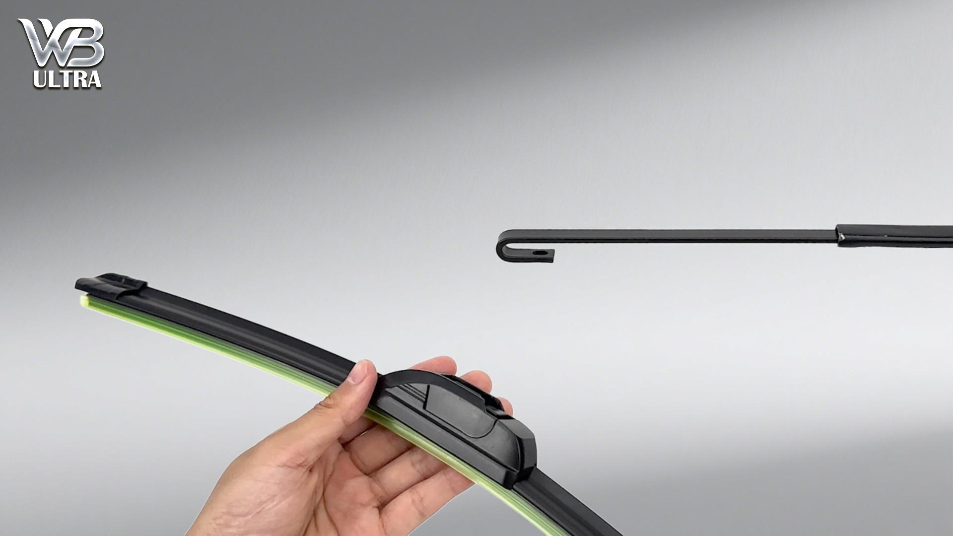 thumbnail video image 2 of WBULTRA 24" 16" Beam Wiper Blades, OEM Fit, All-Season, 2-Pack, 2 of 9