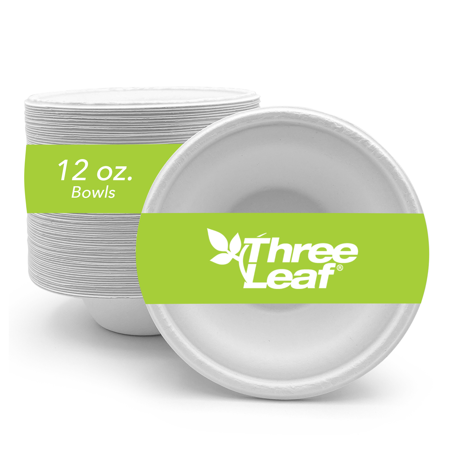 thumbnail video image 2 of Three Leaf 12Oz (355Ml) Bagasse Bowl 25 Ct Heavy-Duty Super Strong Natural Eco-Friendly Disposable 100% Biodegradable Sugarcane Bowl for Parties Catering BBQ and Events, 2 of 7