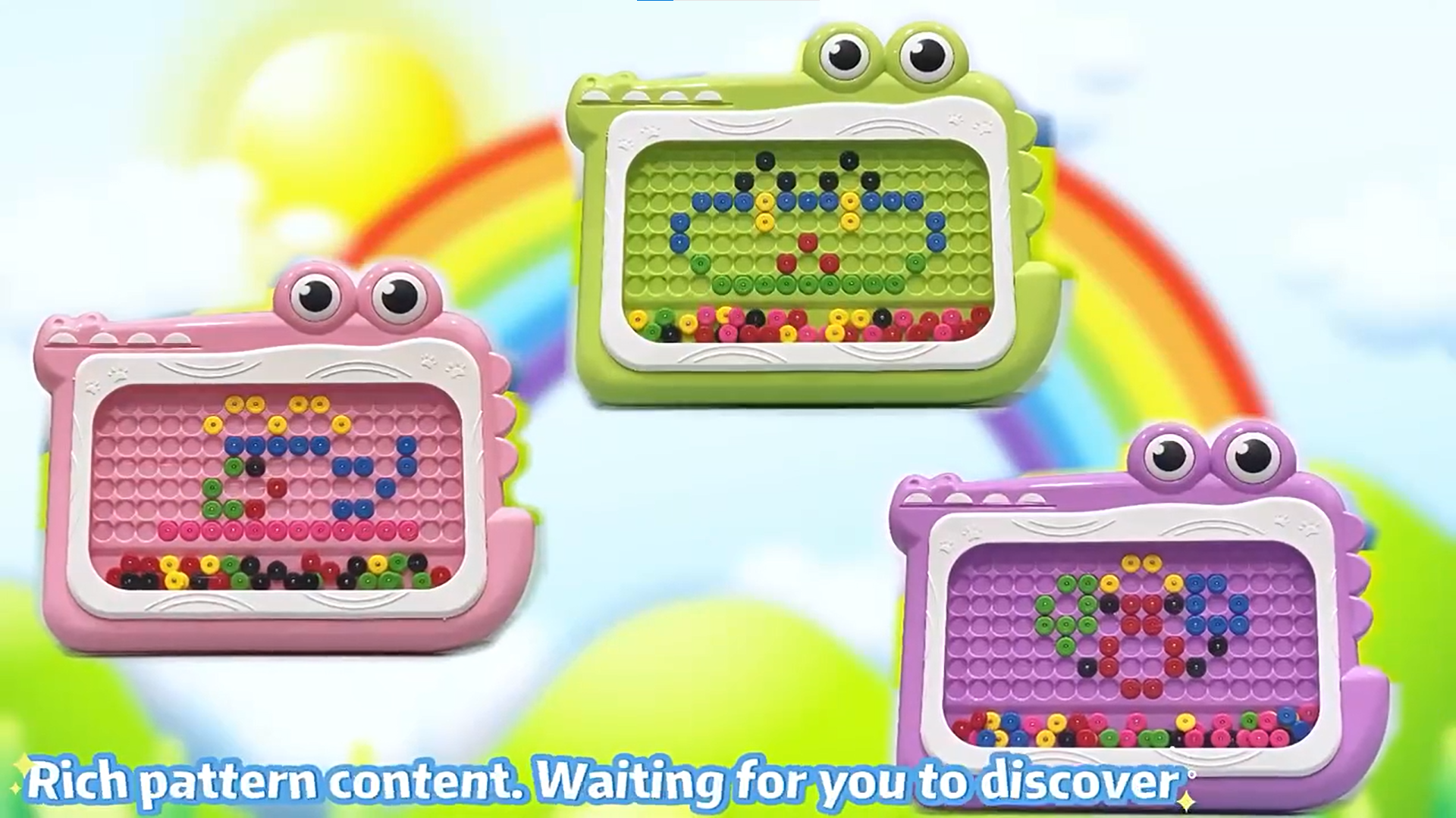 thumbnail video image 2 of Kids Toys under $5! CQCYD Magnetic Dots Board, Magnetic Drawing Board for Toddlers, Magnetic Drawing Board for Kids, Magnetic Dot Art with Magnetic Pen, Magnetic Tablet Toy, 2 of 7