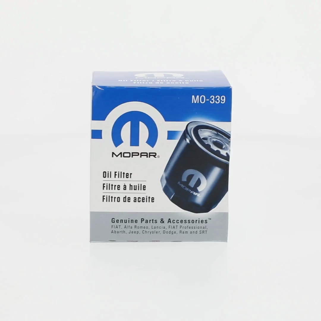 MOPAR, Oil Filter, MO-339, seal gasket with anti-drain back valve