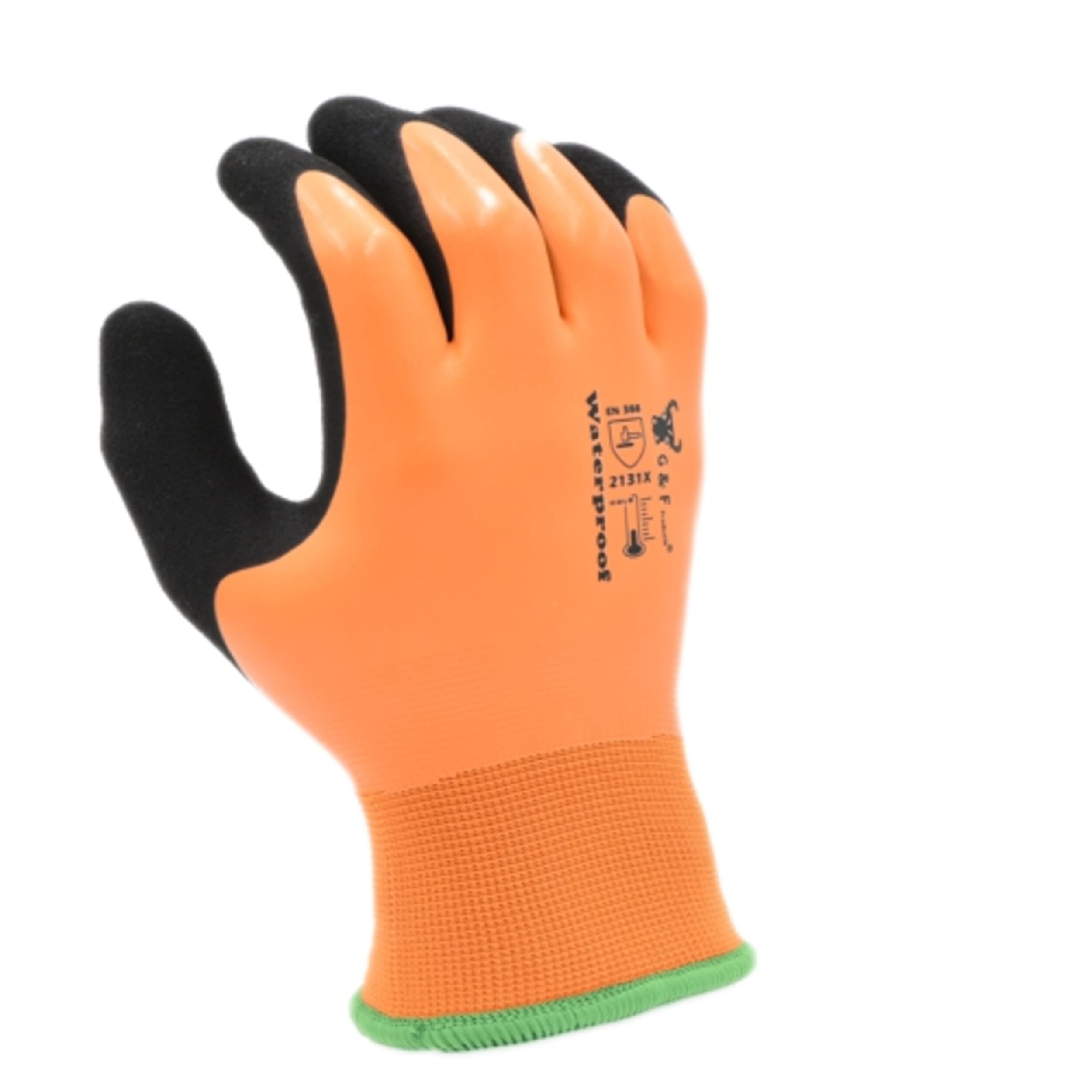 Custom Logo 30 Cm Length Long Waterproof Oil Acid Resistant Anti Slip  Particles Adult Fishing Industry Orange Safety Working PVC Gloves - China  PVC Gloves and Chemical Gloves price