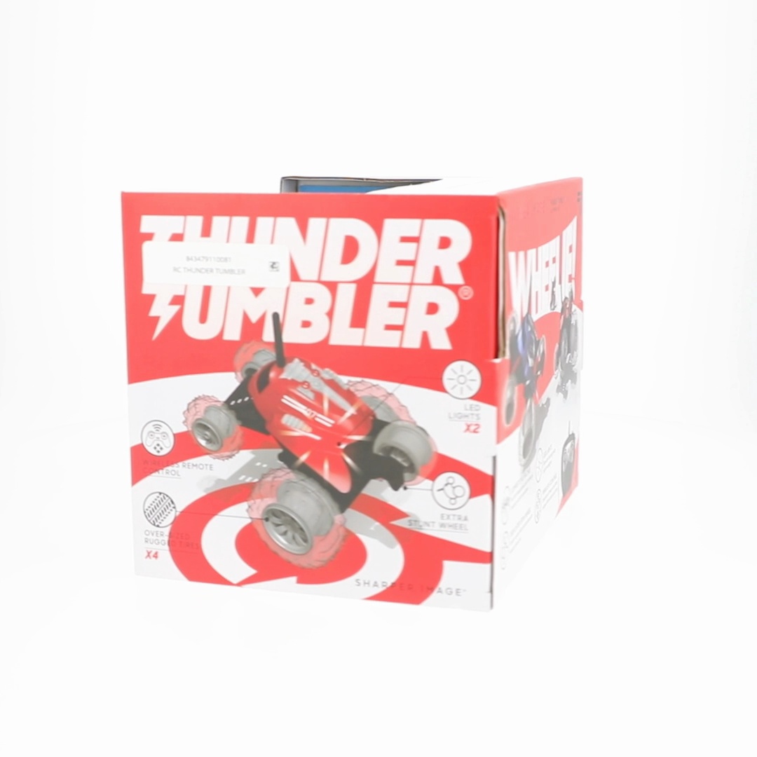 THUNDER BLITZ ➕ADSPEC SPORT電動RCドライブセット Sharper Image® Thunder Tumbler Remote Control Car, with LED