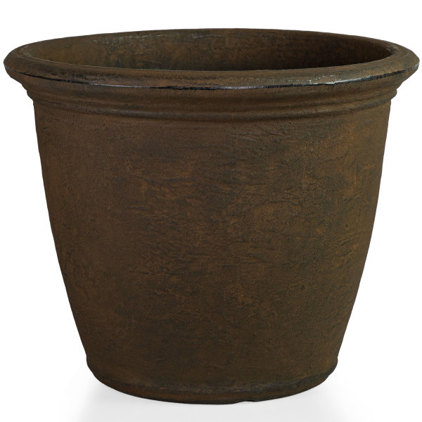 thumbnail video image 2 of Sunnydaze Anjelica 24" x 24" x 20" Round Beige Polyresin Outdoor Planter Pot, 2 of 15