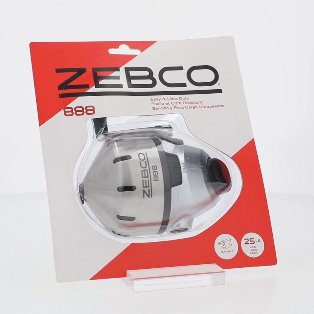 Zebco 33 Spincast vismolen, Quickset Anti-Reverse met bijtwaarschuwing, soepele wijzerplaat-verstelbare slepen, krachtige volledig metalen tandwielen