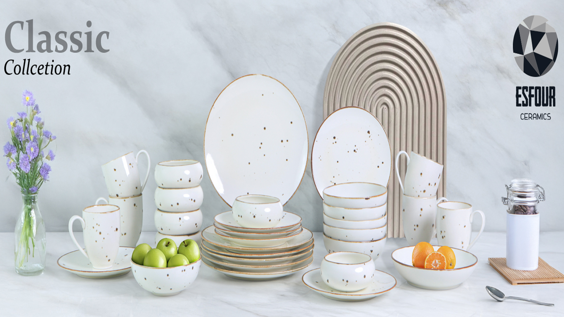 thumbnail video image 2 of Esfour Ceramics Coffee Mugs Set Of 6, 14 Oz Large Handle Heavy Duty Cups - Microwave Dishwasher Safe - Latte, Cappuccino, Tea, Cocoa, Mocha - Men, Women, Home Office Daily Use,Blossom Assorted Colors, 2 of 7