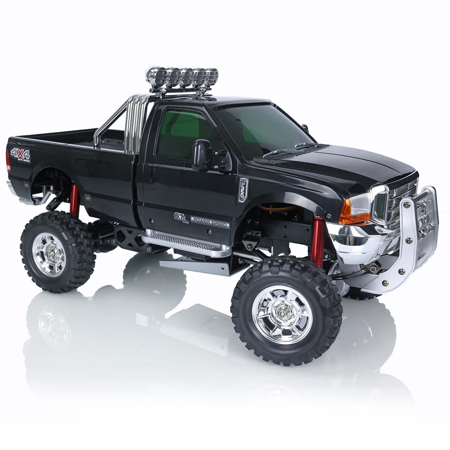 thumbnail video image 2 of Hengguan 110 Rc Hg Pickup Truck P410 4Wd Rally Racing Crawler Car 2.4G Radio Motor Esc, Black, 2 of 8
