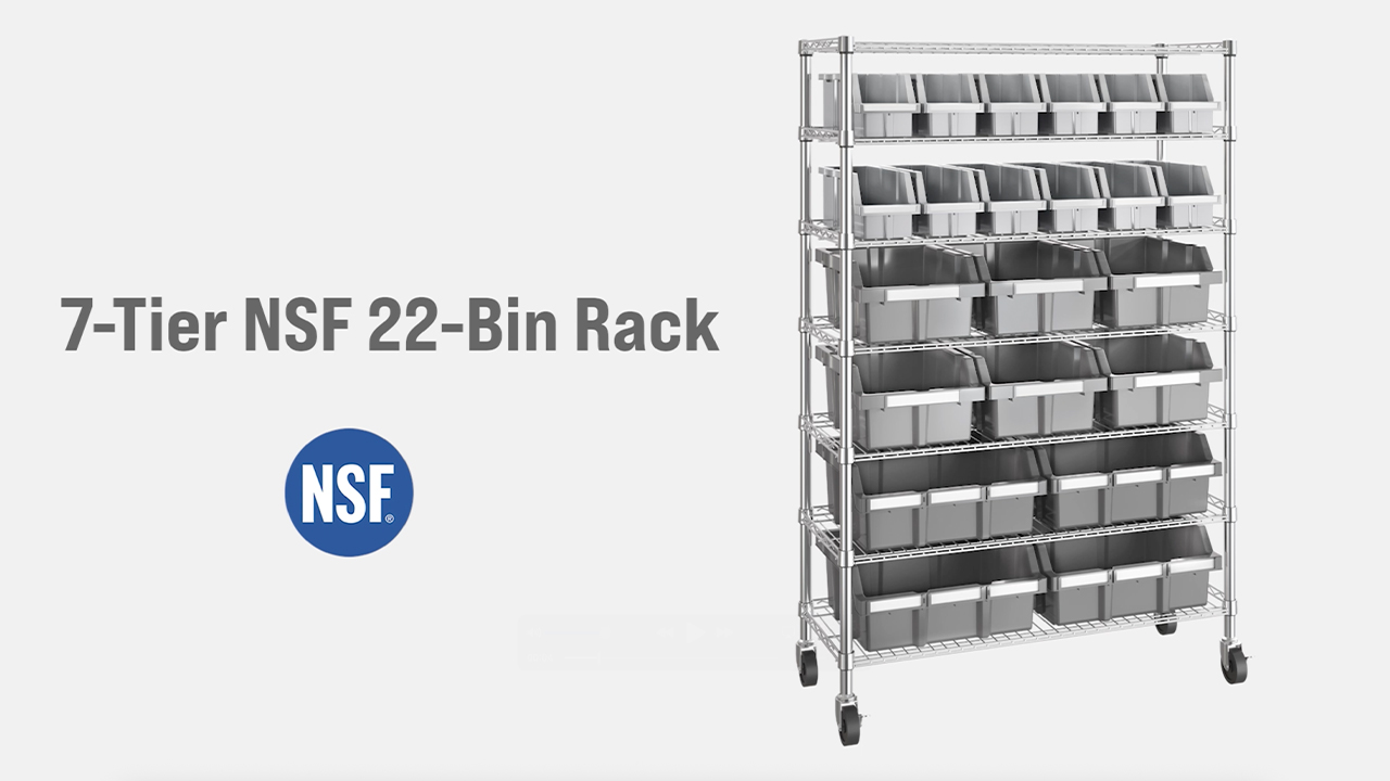 Seville Classics 7-Tier 21-Bin Organizer, 36
