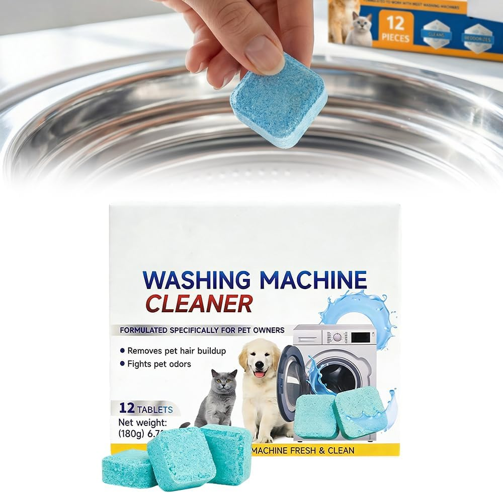 thumbnail video image 2 of Washing Machine Cleaning Tablets, New Mold Stain Remover Washing Machine, Laundry Uproot Washing Machine Cleaner Tablets, 2 of 9