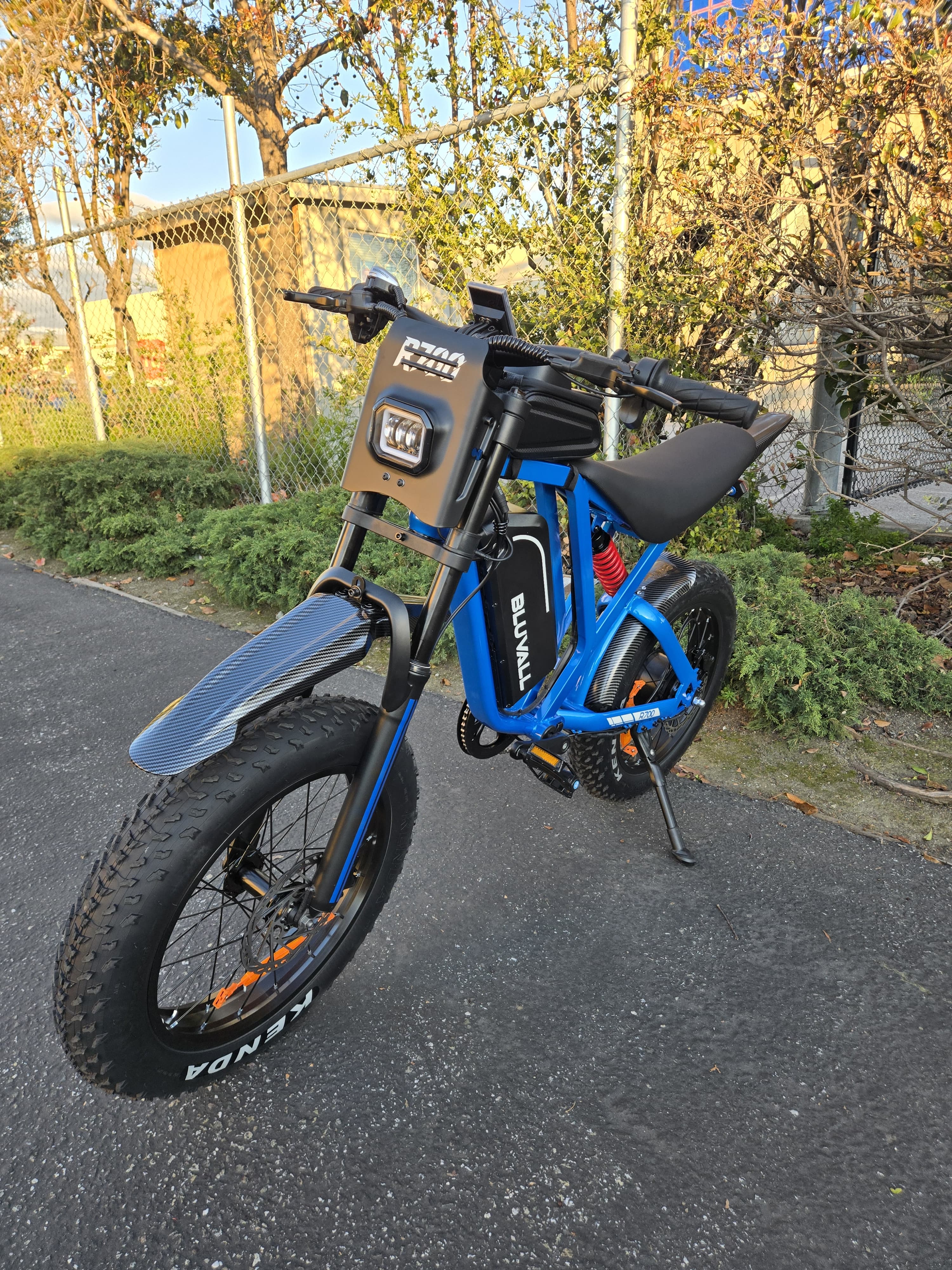 52v electric bicycle GAMVIRE (24" V7 Blue 19.2Ah Battery EBike, 1500W Peak 2000W Bike for Adults, Up to 36 M P H and 70 Miles, Hydraulic Disc Brake, 21-Speed Off Road Snow 26 x 4.0 Fat Tire Adult Electric Bicycles for All Terrain R700 Peak 3000W 20"x4.0 Fat