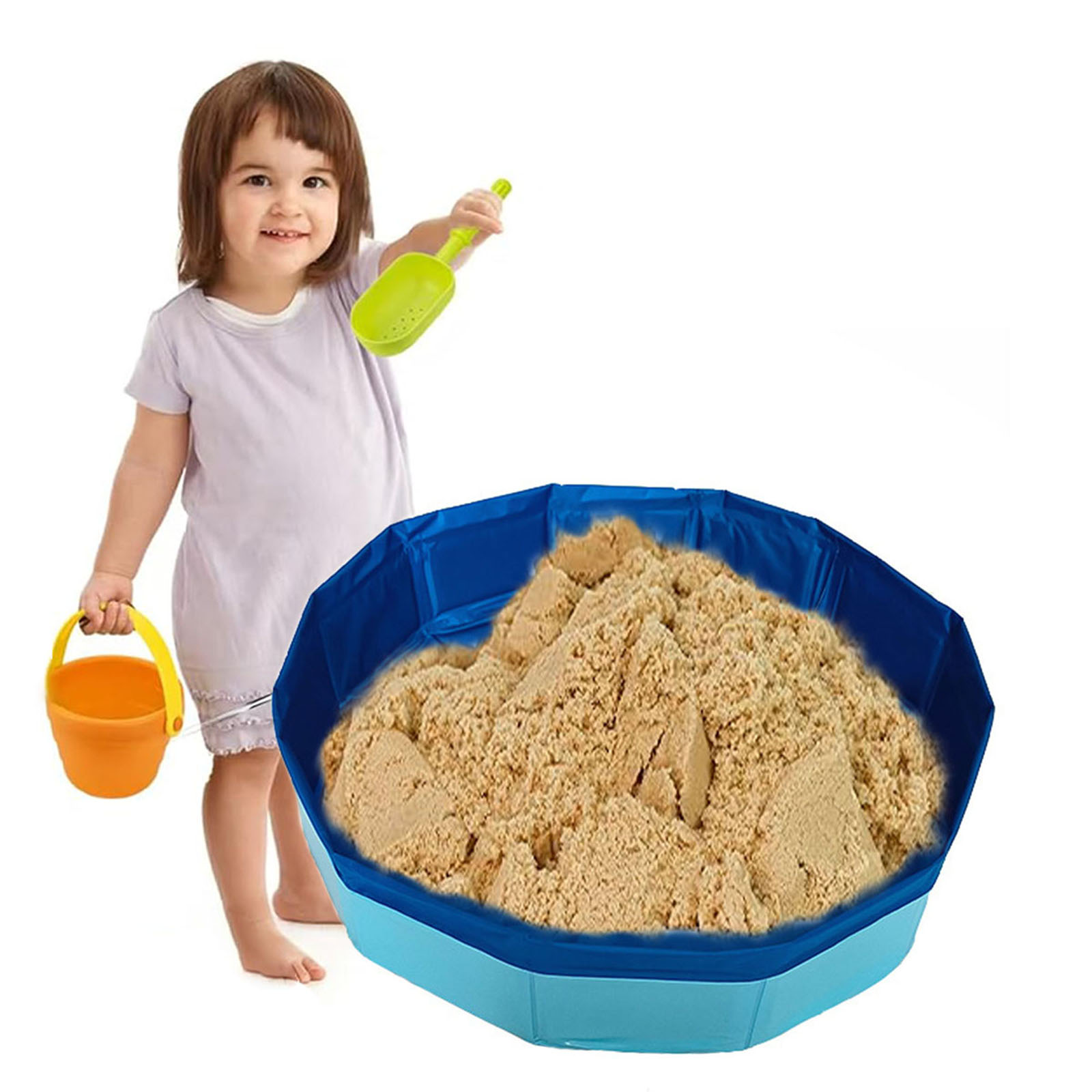thumbnail video image 2 of SXDY Beach Toys for Kids Sand Castle Sandbox Toys Boys Girl Summer Outdoor Beach Sand Activity Sand Table, 2 of 13