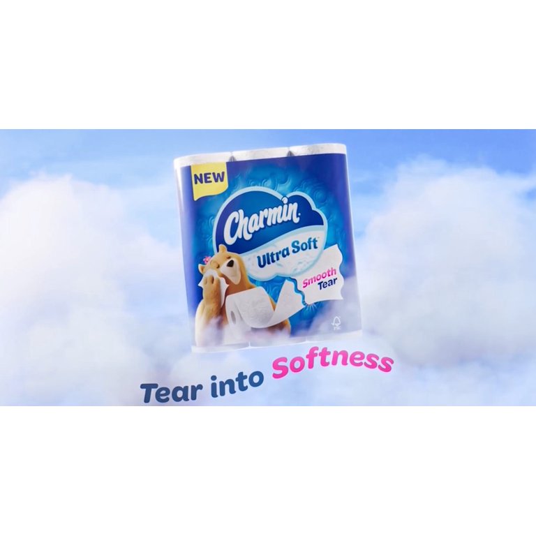 Charmin Toilet Paper Ultra Soft, 12 Mega XL Rolls, 2-Ply Bath Tissue