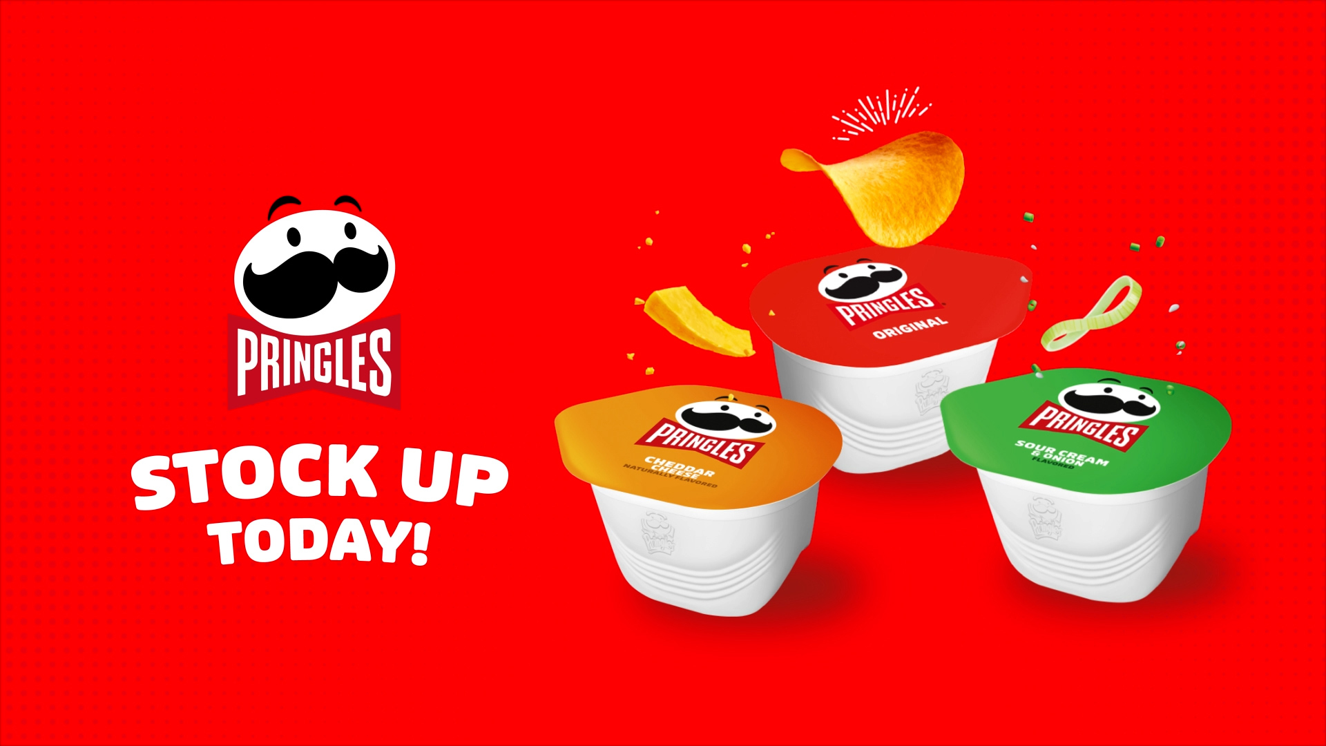 thumbnail video image 3 of Pringles Snack Cups Sour Cream and Onion Potato Crisps Chips, Lunch Snacks, 12 Count, 3 of 10