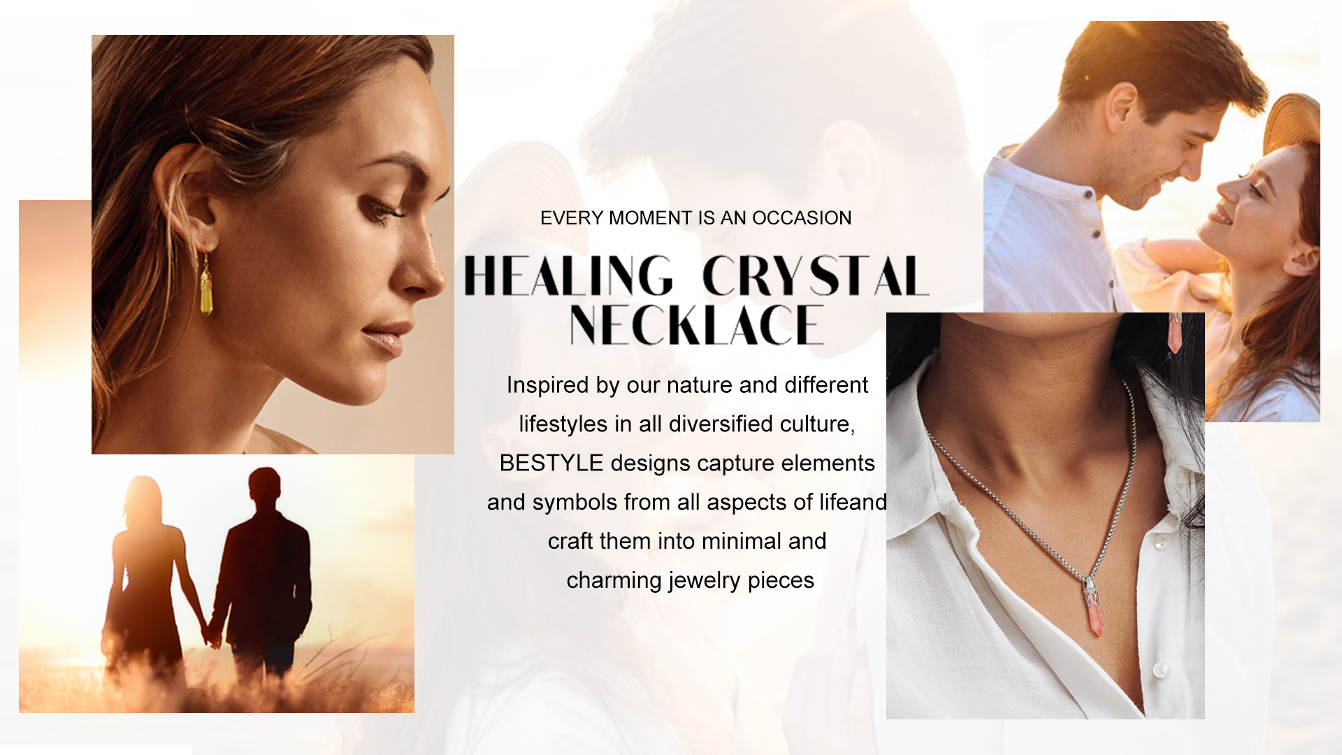 thumbnail video image 2 of Bestyle Crystal Dangle Earrings for Women February Birthstone Drop Earrings Jewelry Gifts for Birthday Mother's Day, 2 of 8