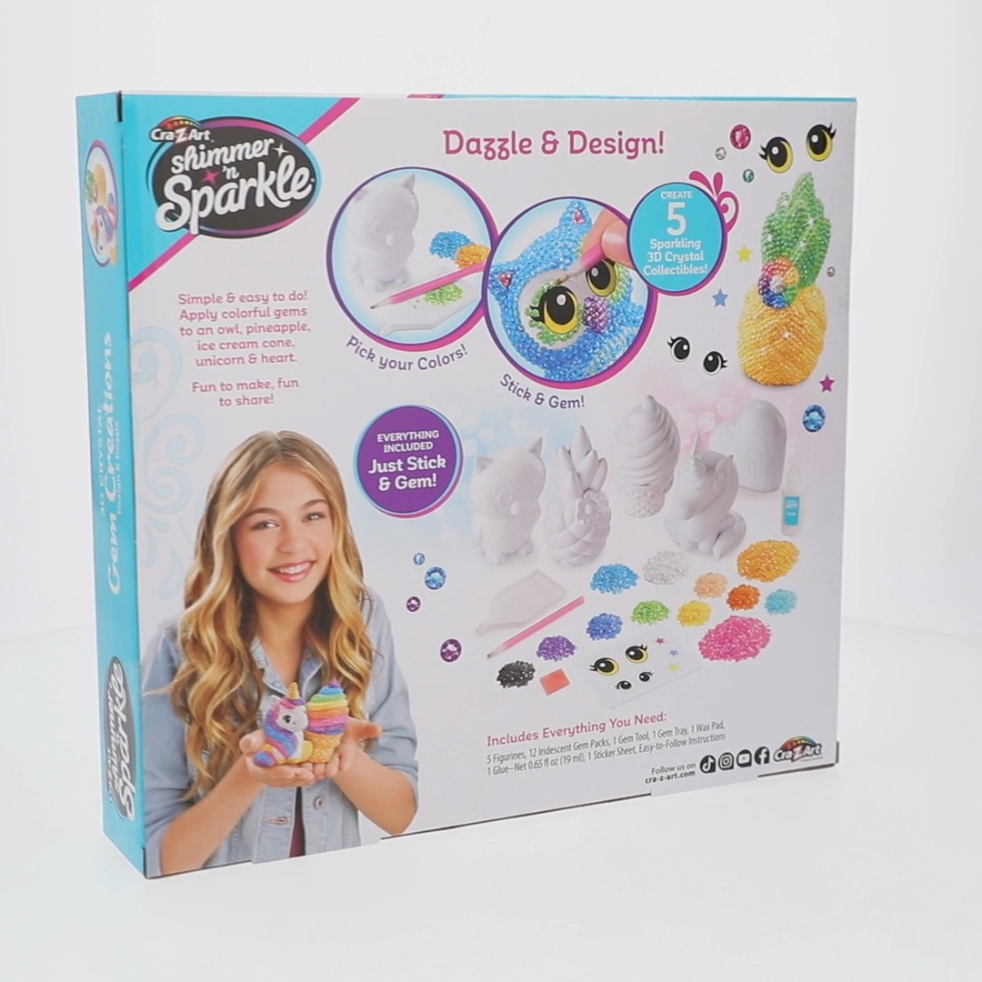 Cra-Z-Art Shimmer N Sparkle 3D Crystal Gem Creations for Crafts