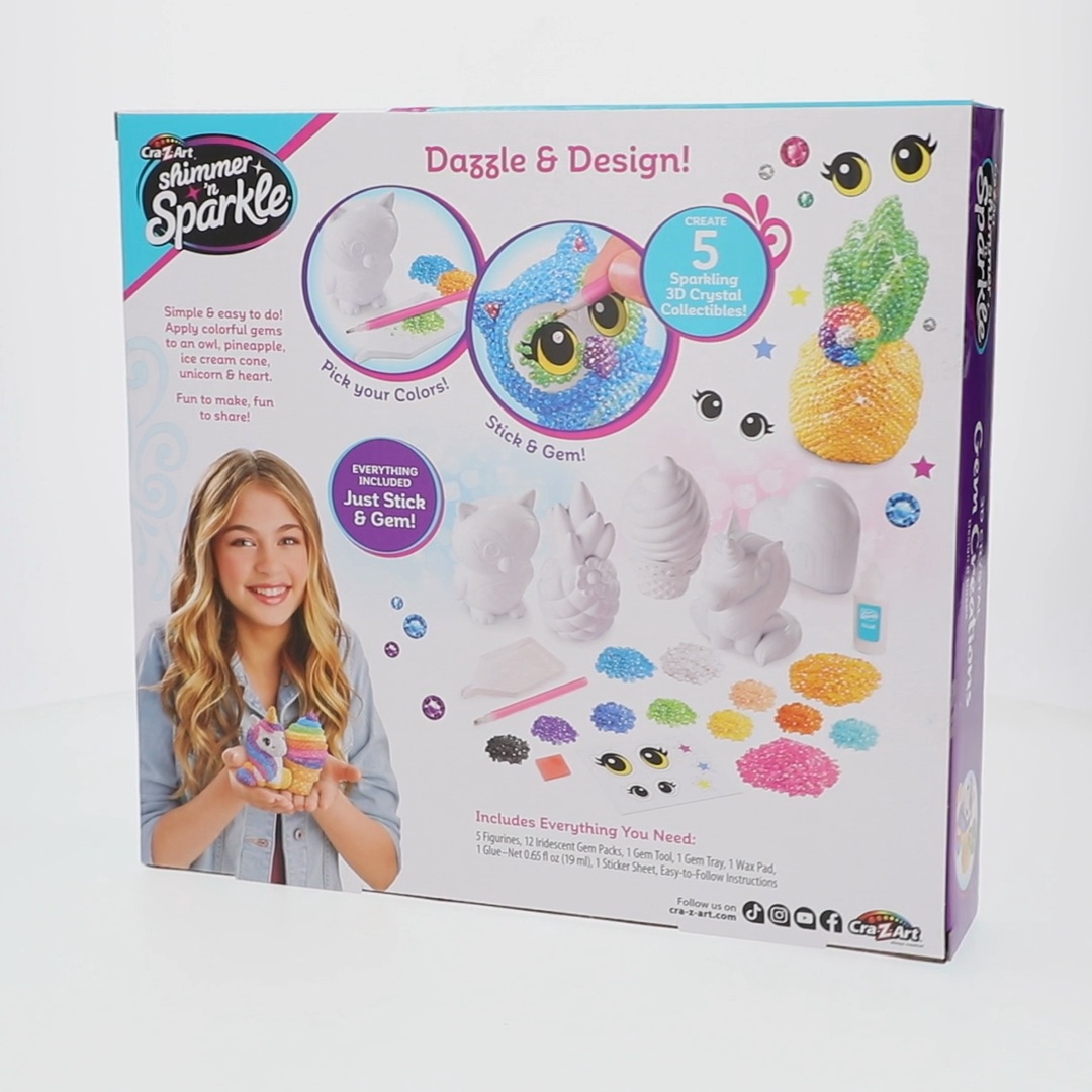 Cra-Z-Art Shimmer N Sparkle 3D Crystal Gem Creations Design