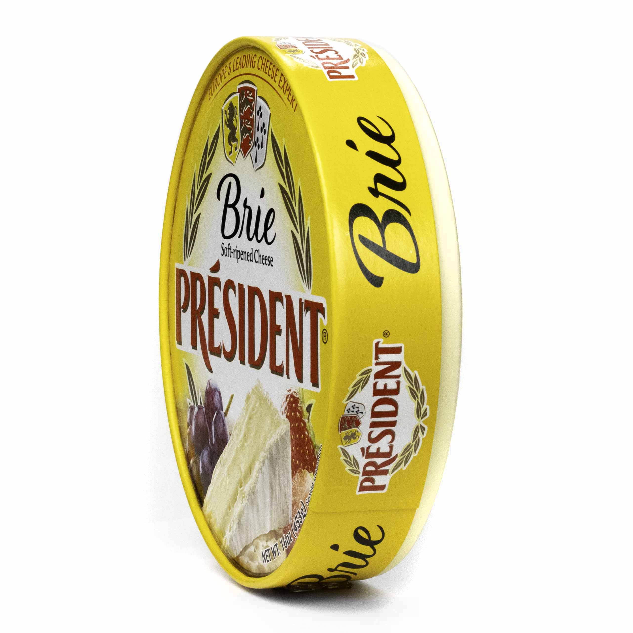 President Brie Soft-Ripened Cheese, 8 oz (Refrigerated)