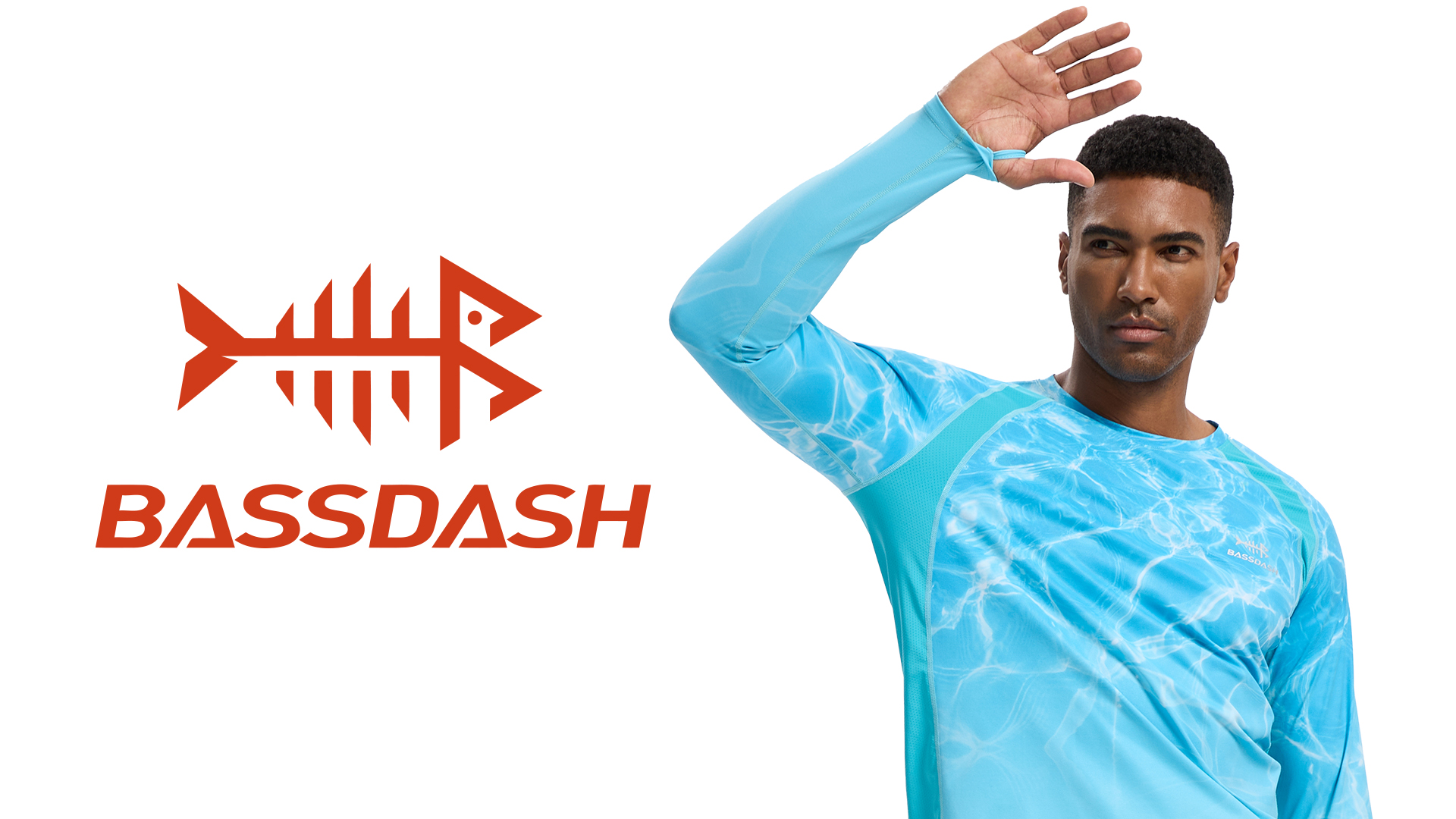 thumbnail video image 2 of Bassdash Men's UPF 50+ Wrinkle-free Fishing Shirt Long Sleeve Casual Tee with Breathable Mesh for Hiking Running SR01M, 2 of 8