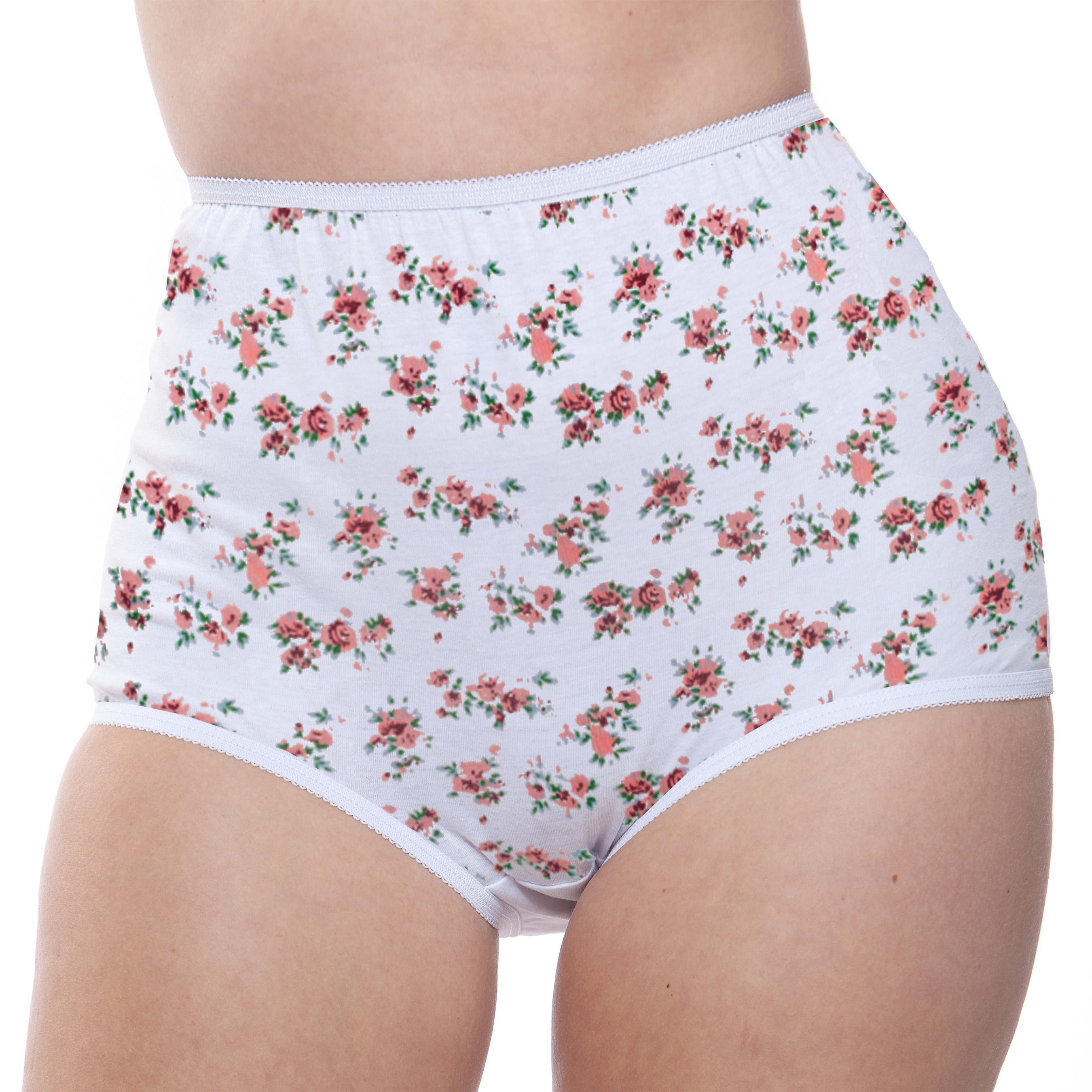 thumbnail video image 2 of 100% Printed Cotton Full Coverage Panty, 6-Pack, by Teri Lingerie, 2 of 7