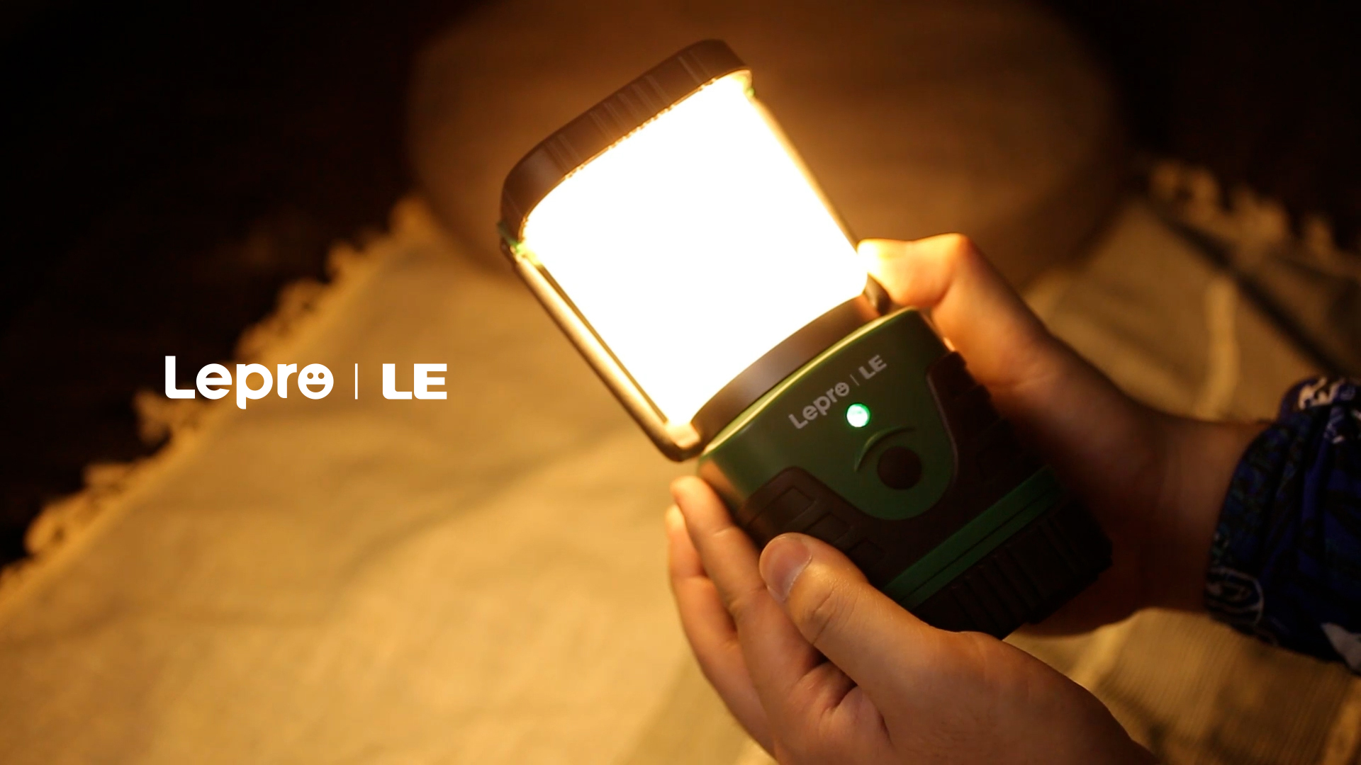 thumbnail video image 2 of Lepro Rechargeable  Camping Lantern , LED 1000LM 4400mAh Long-lasting Perfect Lantern Flashlight for Hurricane and Power Outage Emergency Backup, 2 of 13