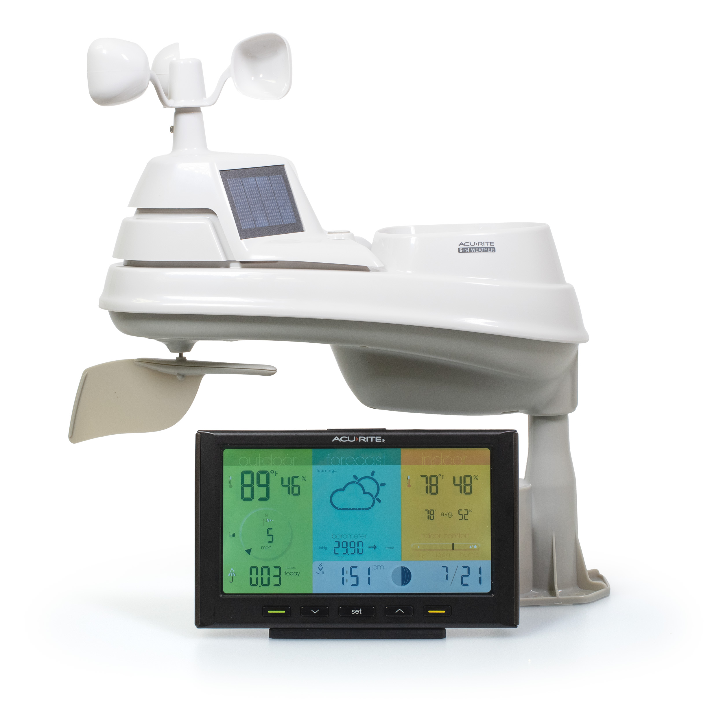 Acurite Weather Station for Temperature, Humidity, and Lightning Detection with Barometer (01071)