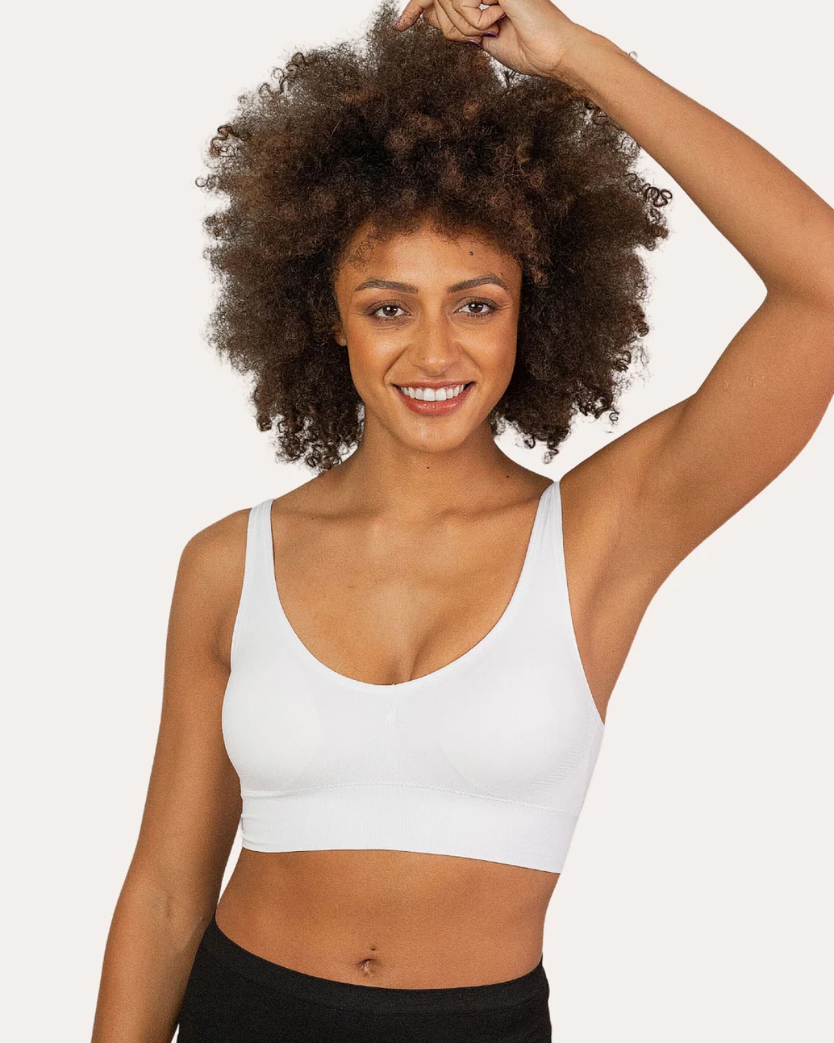 thumbnail video image 2 of Coobie Women's Seamless Fusion Yoga Bra Wireless Light Support Sports Bra 9079,White,One Size, 2 of 9