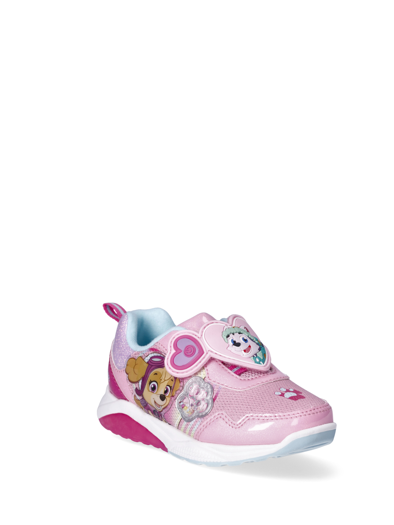 Paw Patrol Toddler Girls Skye and Everest Light Up Sneakers with On Off Power Button Toddler Girl s Size 8 Pink