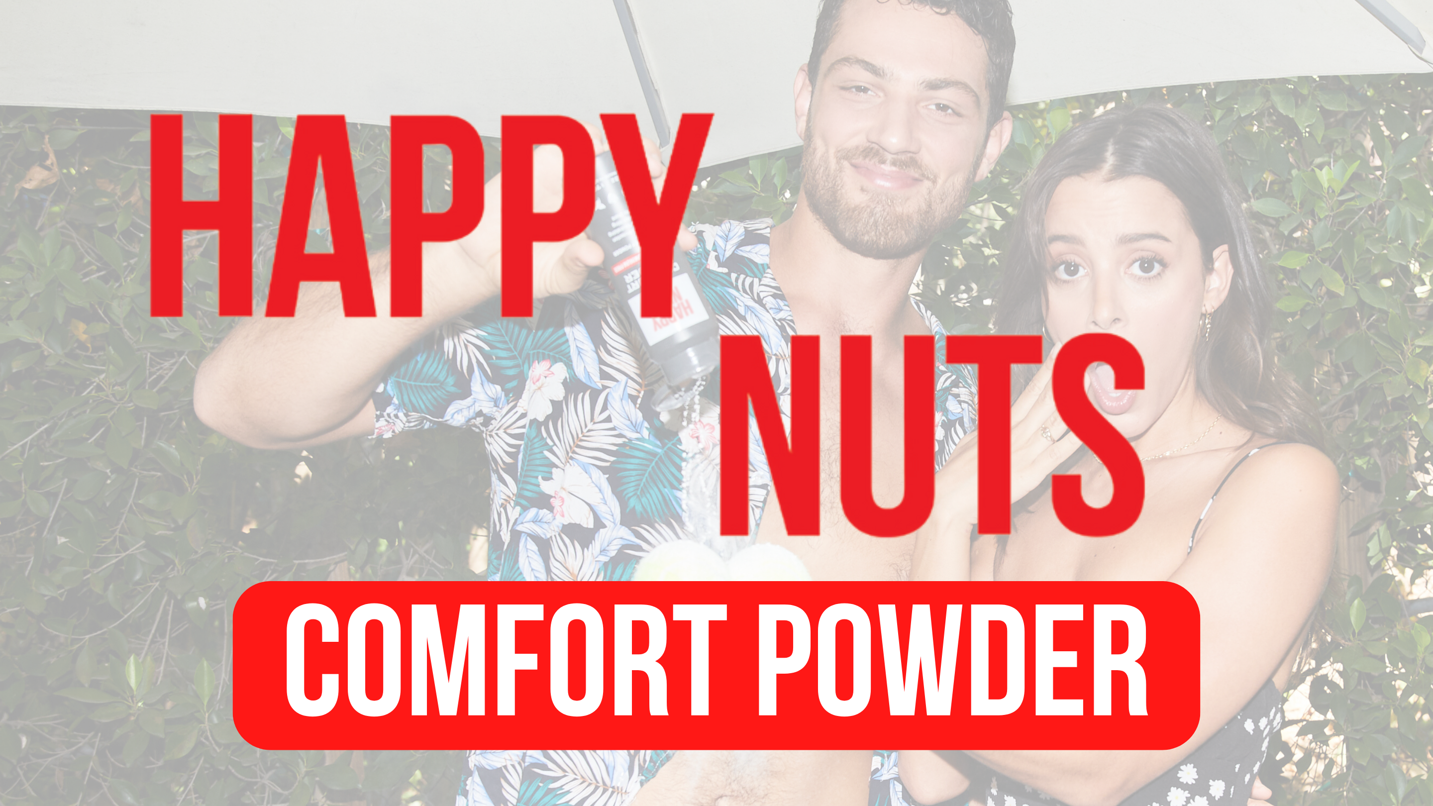 thumbnail video image 2 of HAPPY NUTS Comfort Powder - Anti Chafing & Deodorant, Aluminum-Free, Sweat and Odor Control for Jock Itch, Groin and Men's Private Parts (4 oz, Fragrance-Free), 2 of 8