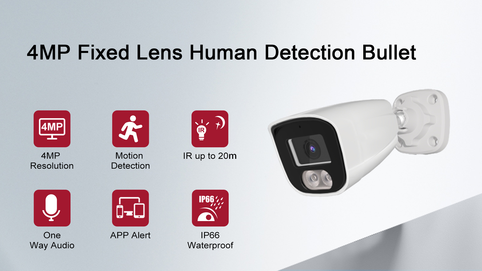 thumbnail video image 2 of Anpviz 4MP POE IP Camera Outdoor Security PoE H.265 CCTV Video Surveillance Camera 2.8mm Lens Remote View Audio IR 30m IP66 P2P, 2 of 8