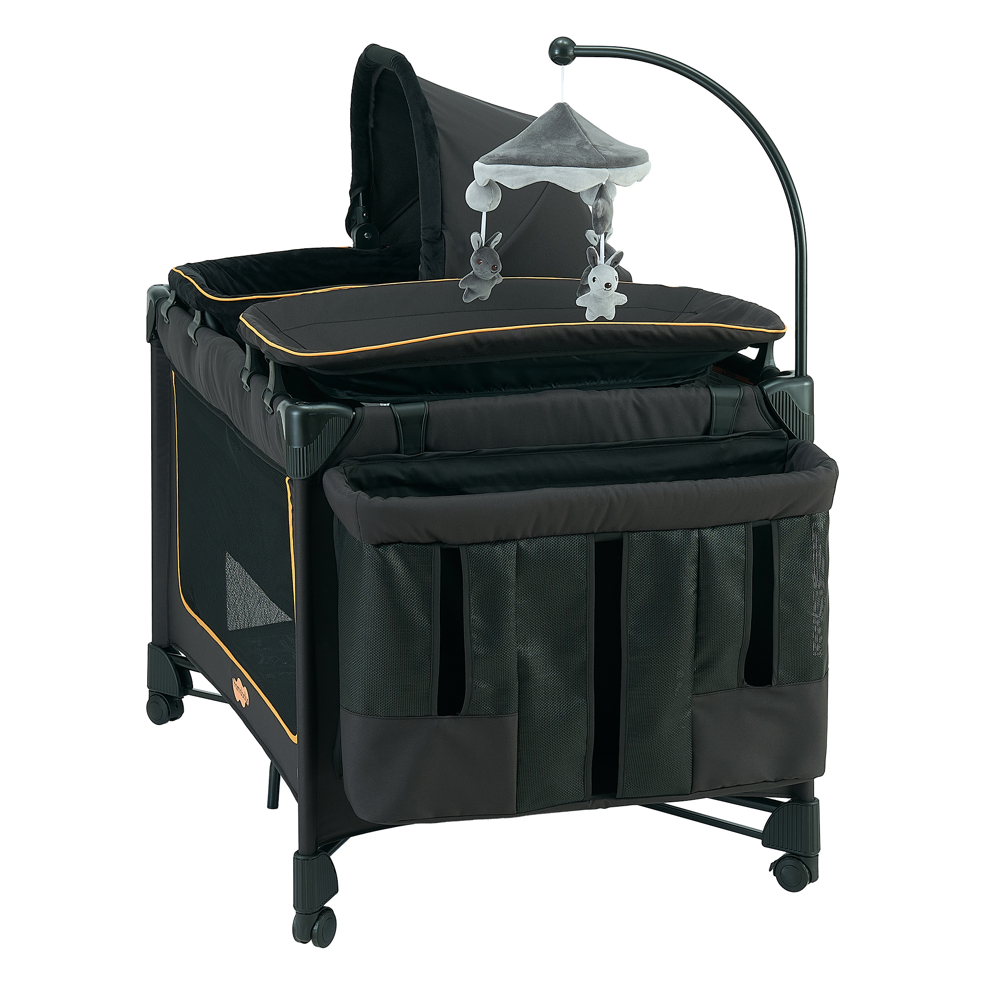 Pamo Babe Baby Playard Magic Fold 1 Step Bassinet & Changing Table