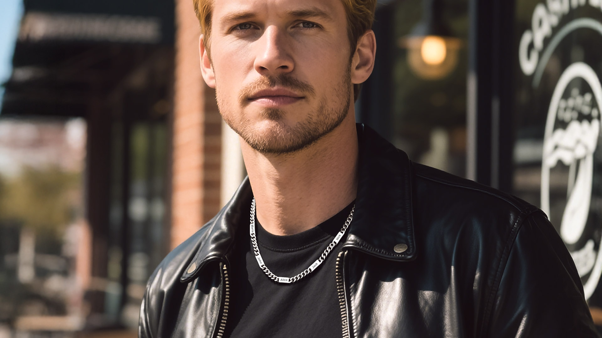 thumbnail video image 2 of Bandmax 7MM Custom 14K Gold Plated Choker for Men Women 18 Inches Cuban Chain Choker Necklace with Name Bar Personalized Family Gift for Birthday Valentine Graduation, 2 of 10