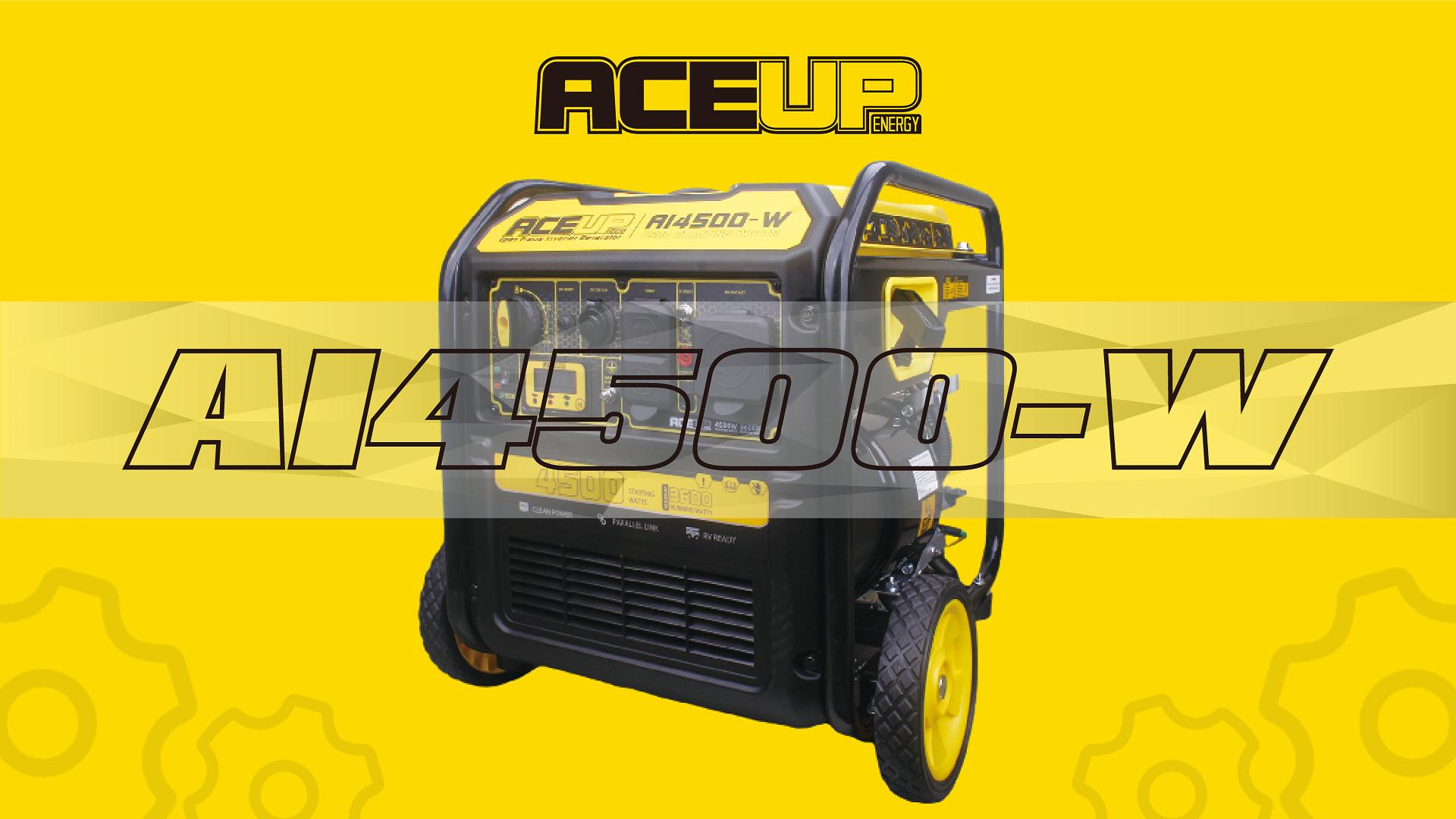 thumbnail video image 2 of Aceup Energy 4500 Watt Open Frame Gasoline Inverter Generator with Wheels, Gas Generator 4000W RV-Ready, EPA Compliant, 2 of 11