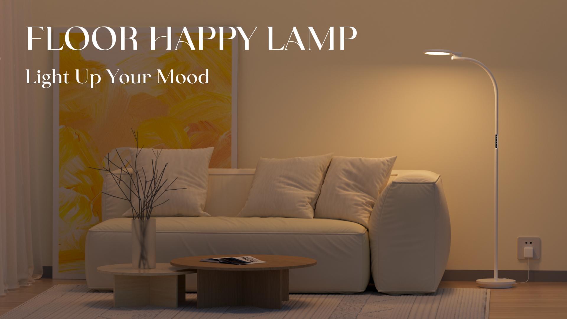 thumbnail video image 2 of Sun Light Therapy Lamp, UV-Free Light Therapy, 10000 Lux Floor Lamp with Remote & Touch Control & 5 Brightness Levels & Timing for Reading/Office/Home, 2 of 8