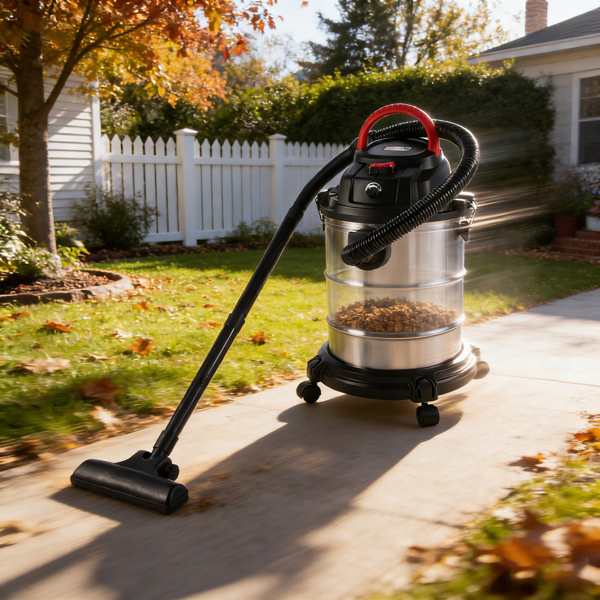 thumbnail video image 2 of 8 Gallon Wet Dry Vac, 6 Peak HP 3 in 1 Shop Vacuum with Blower Function, for Car Floor Upholstery Gap Cleaning – Black, 2 of 15