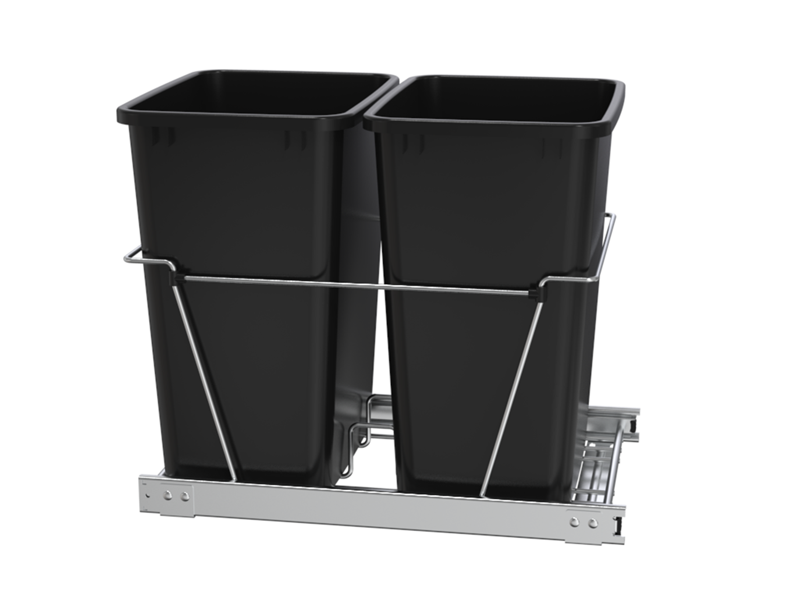 Simply Put 10-in x 20-in 35-Quart Soft Close Pull-out Trash Can in the Pull  Out Trash Cans department at