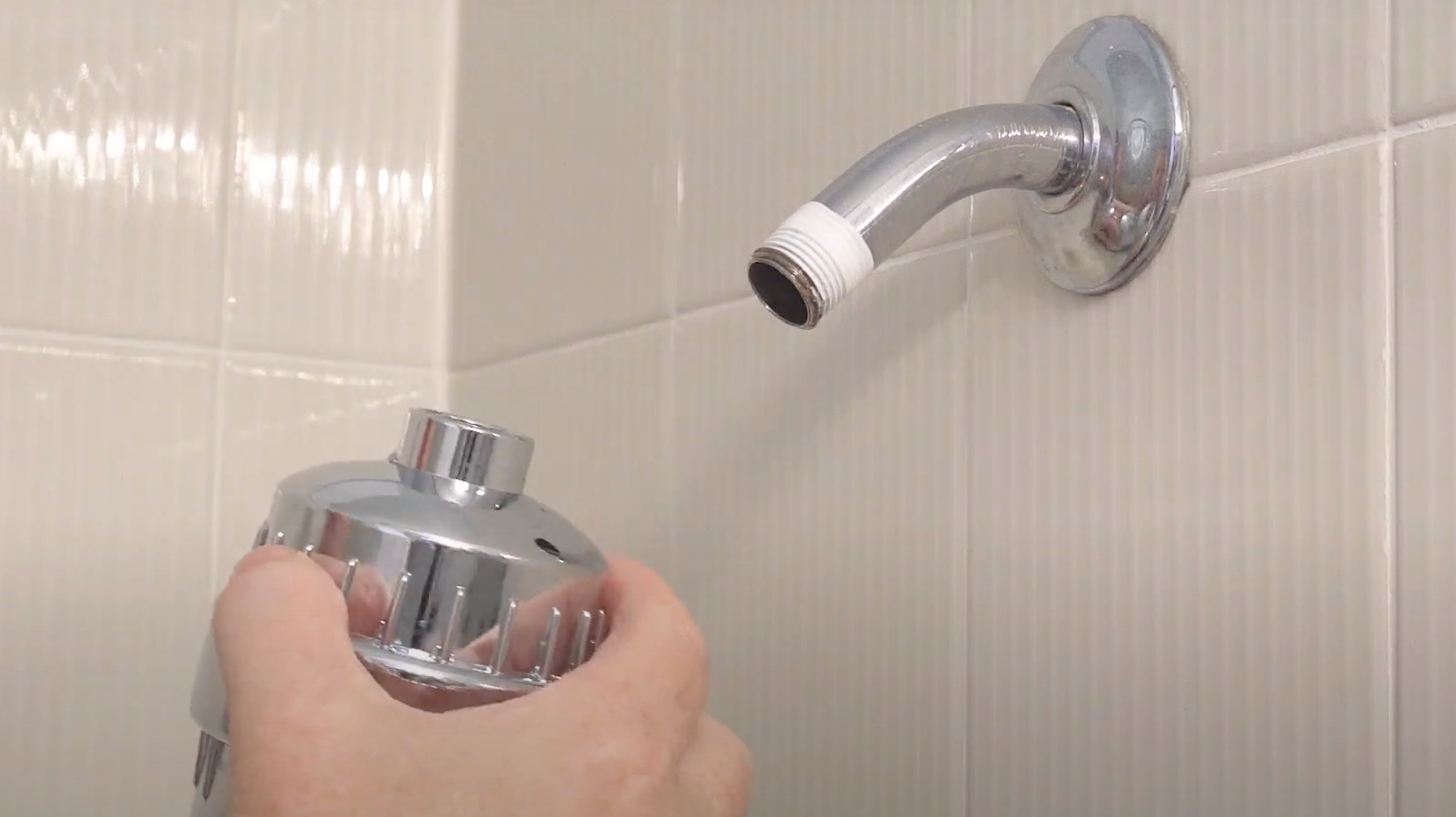 thumbnail video image 2 of Aqua Earth Shower Head Filter For Hard Water 20 Stages to Remove Chlorine Fluoride Water Softener Coconut Shell Activated Carbon Reduces Dry Itchy Skin Heavy Metals Other Sediments Vitamin C Black, 2 of 8