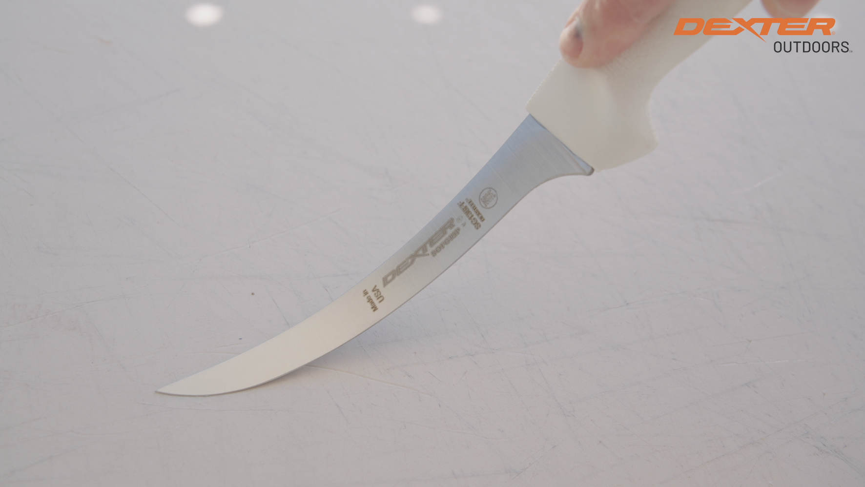 thumbnail video image 2 of Dexter SG136FFEG SOFGRIP 6" Flexible Fillet knife with EdgeGuard, 2 of 10