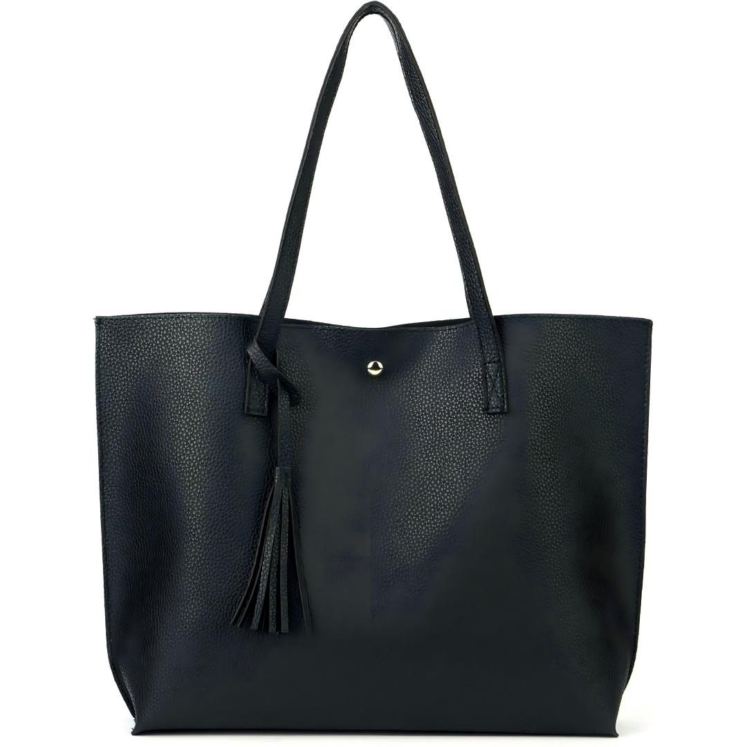 thumbnail video image 2 of Women Tote Bags Top Handle Satchel Handbags PU Faux Leather Tote Bag with Tassel Shoulder Purse- Coffee, 2 of 8