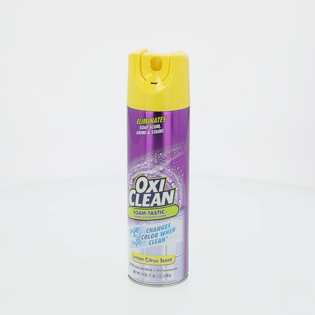 OxiClean, Foam Bathroom Cleaner, 19 oz, Removes Soap Scum and