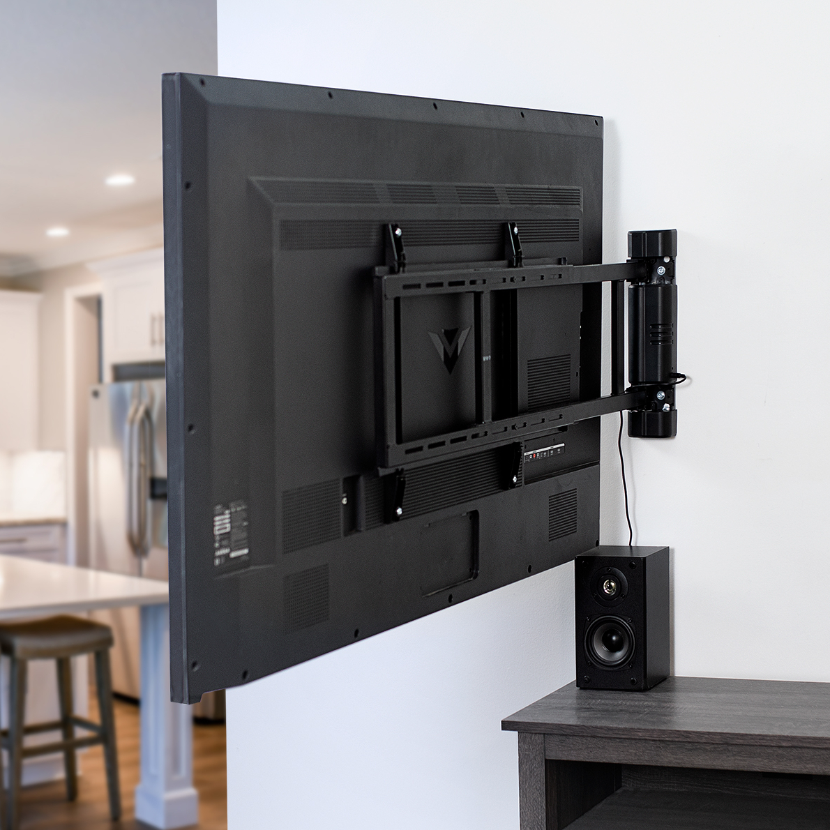 thumbnail video image 2 of VIVO Steel Low Profile Electric Adjustable Swing 32" to 75" TV Wall Mount, 2 of 7