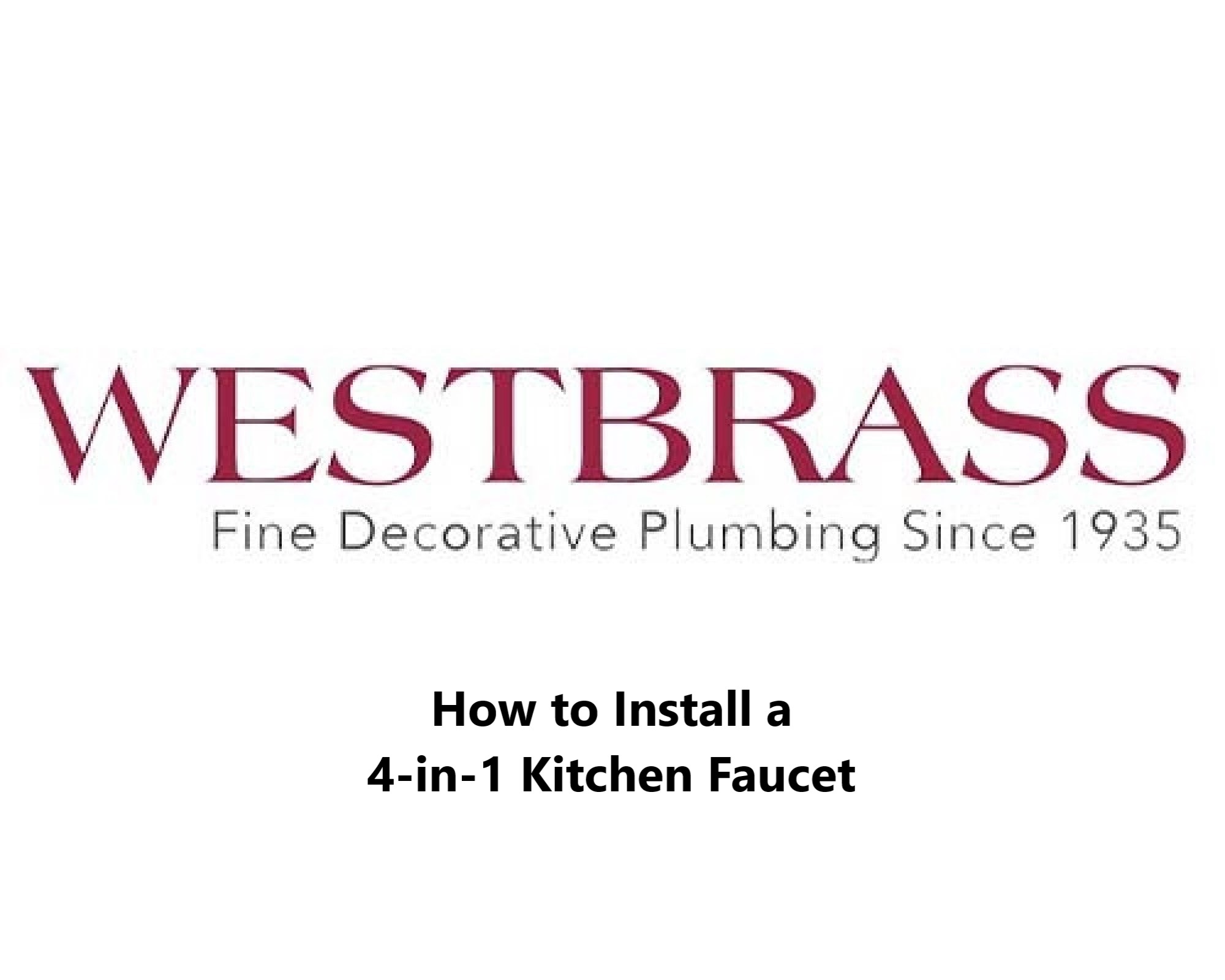 thumbnail video image 2 of Westbrass 4 in 1 Kitchen Faucet with Dual Spray Mode Pull Down Retractable Sprayer, Matte Black, 2 of 9