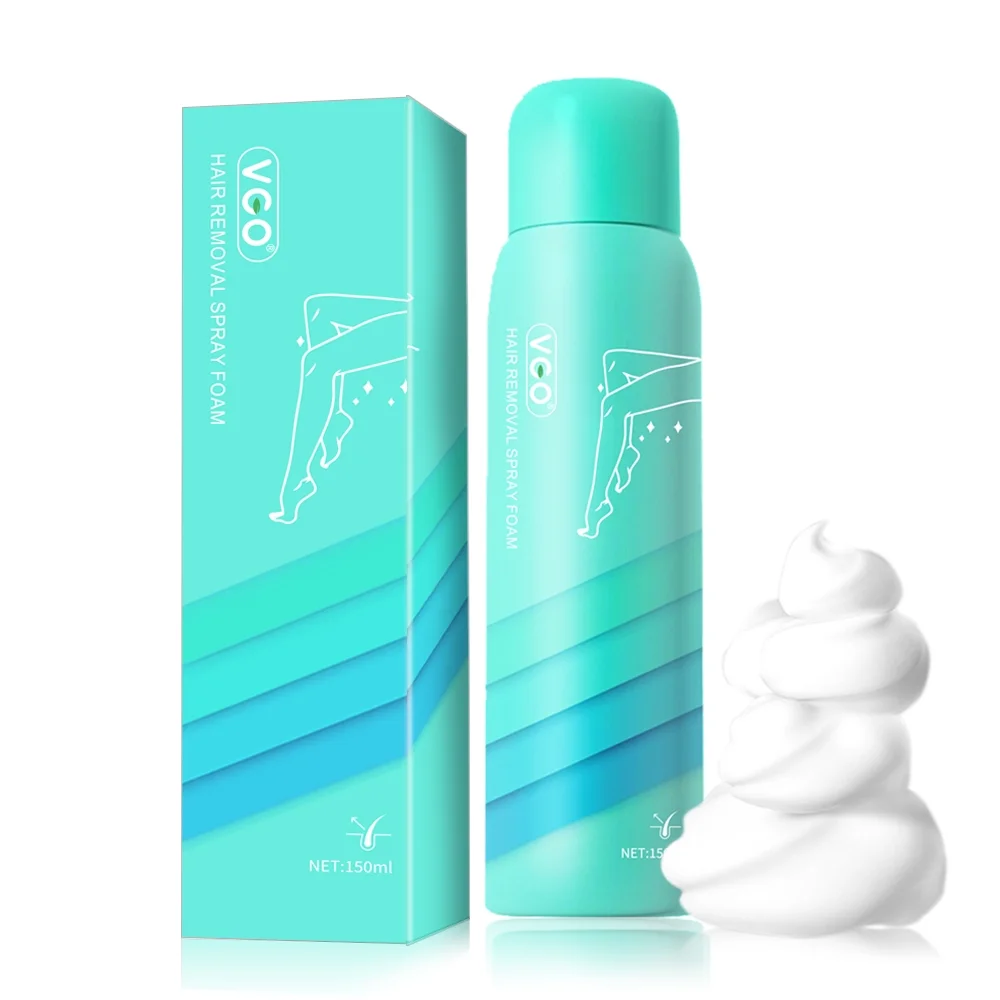 Vgo Hair Removal Spray Foam, Painless Aloe Vera Hair Remover for