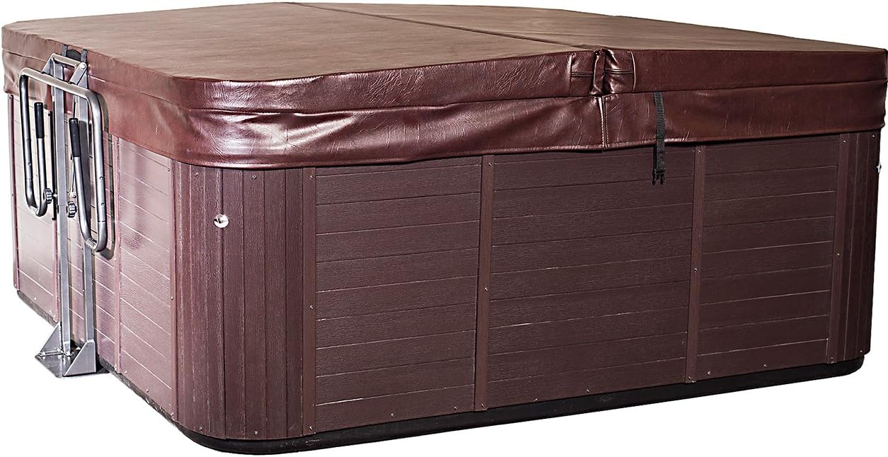 thumbnail video image 2 of Outdoor Solutions Inc. Cover Captain® Hot Tub Lifter, Heavy-Duty Spa Cover Lift with Hydraulic Assist, Fits Swim Spas & Hot Tubs 6' - 8' Wide, Adjustable Height 26" - 39", Under-Mount Cover Lifter, 2 of 9