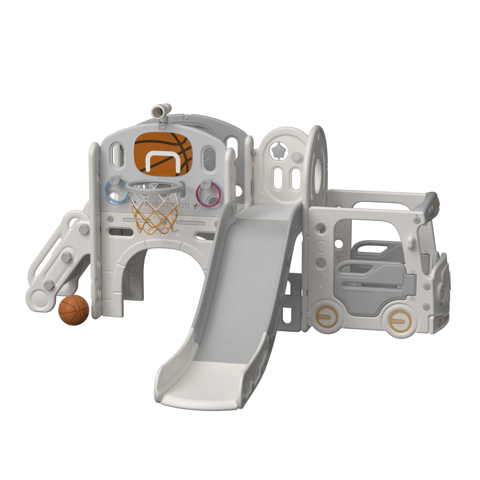 XJD 10-in-1 Toddler Playground Set, Slide, Ring Toss