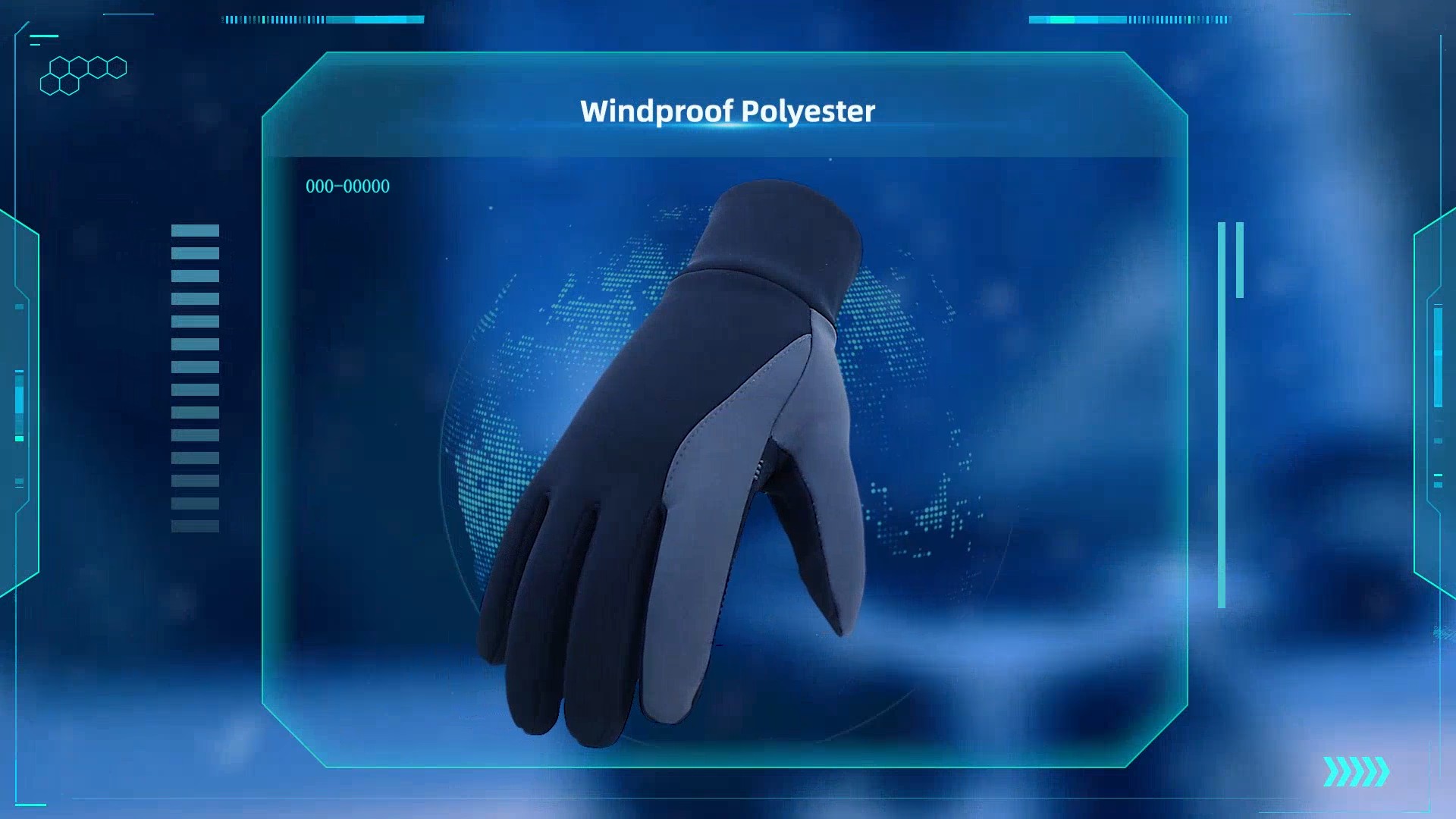 thumbnail video image 2 of OZERO Mens Winter Thermal Gloves Touch Screen Glove Water Resistant Windproof Warm for Driving Cycling Running, 2 of 10