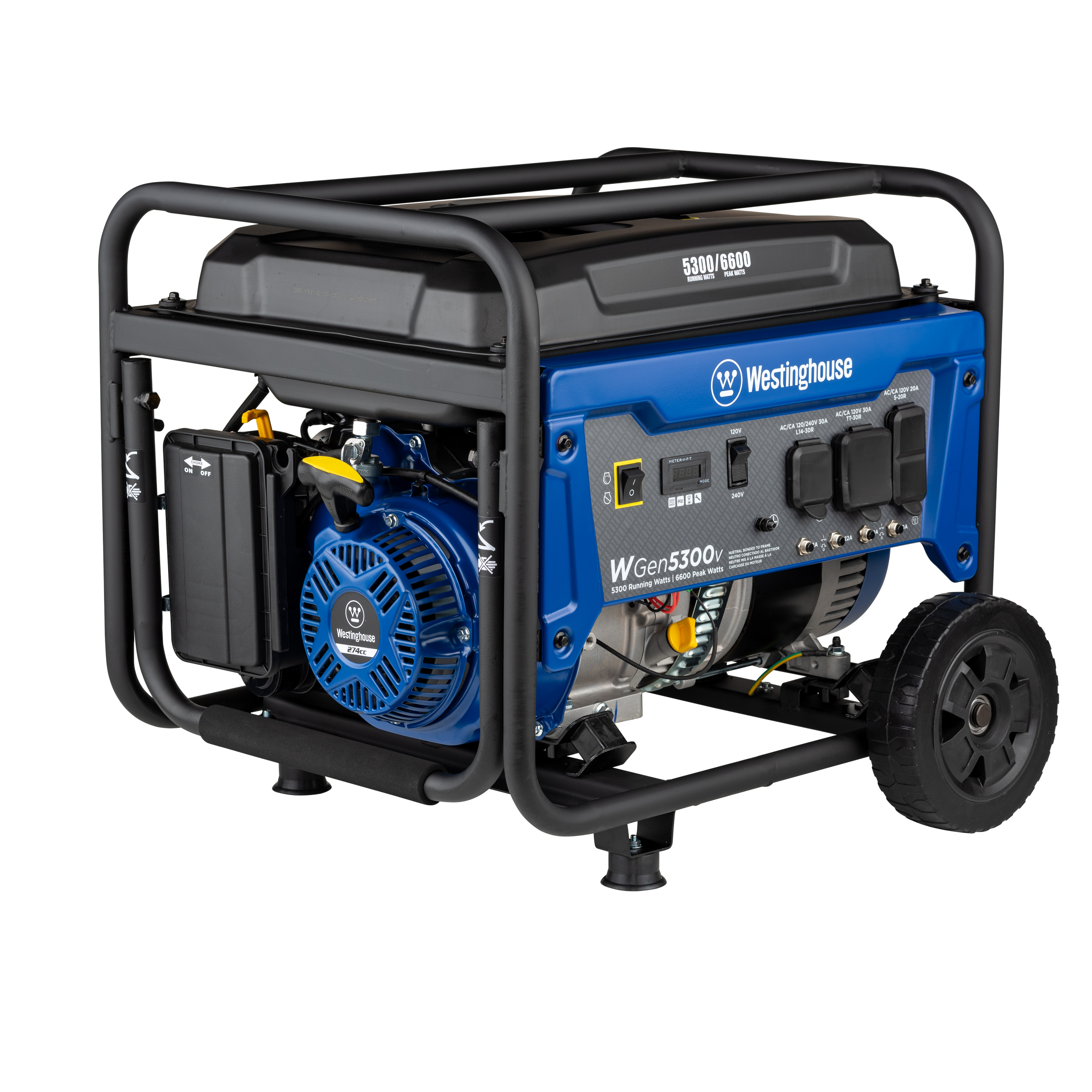 Westinghouse 6,600-Watt Dual Fuel Portable Generator with Remote