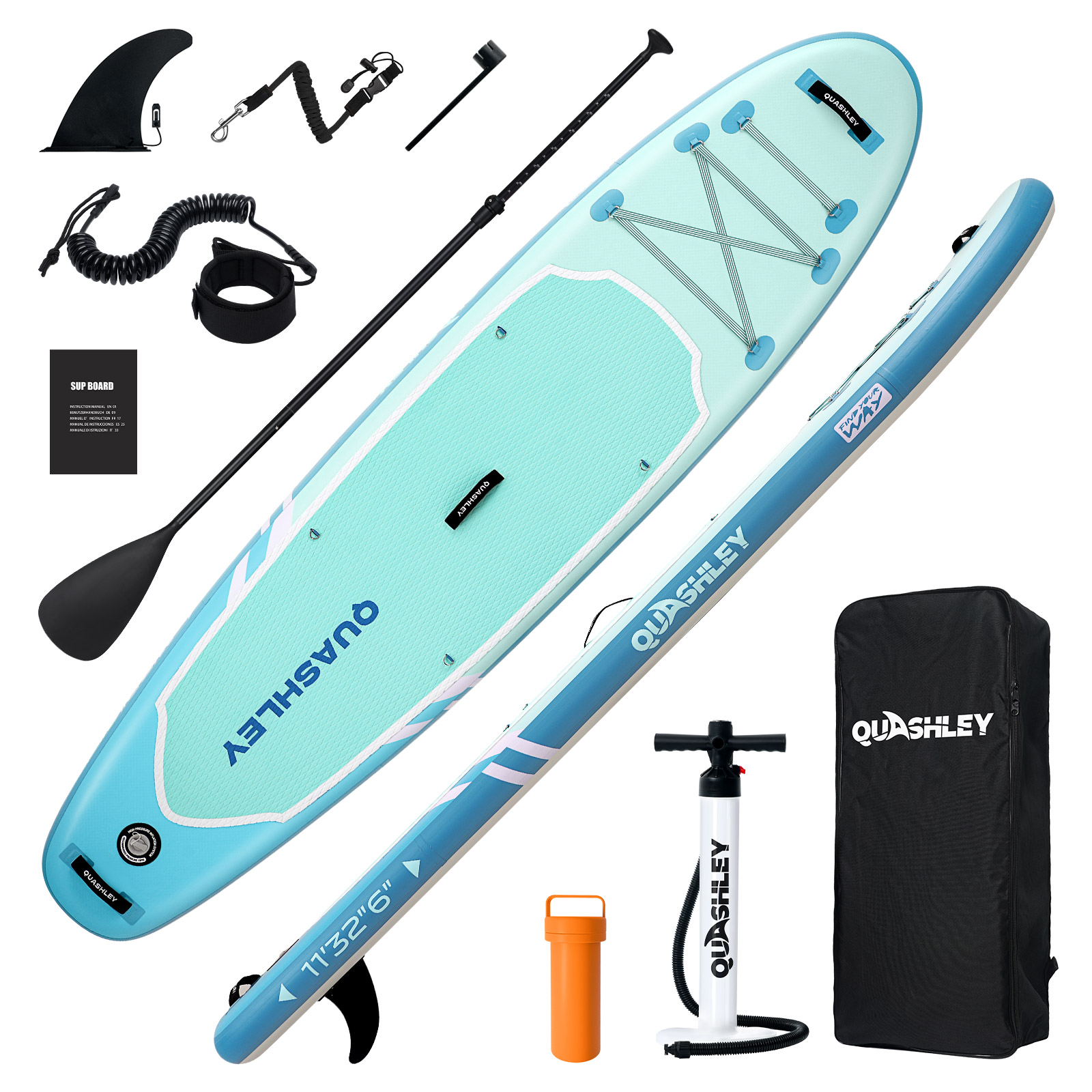 thumbnail video image 2 of EGGORY 11ft Inflatable Paddle Board Ultra-Light Stand Up Paddle boards for all people with Premium SUP Accessories, 2 of 9
