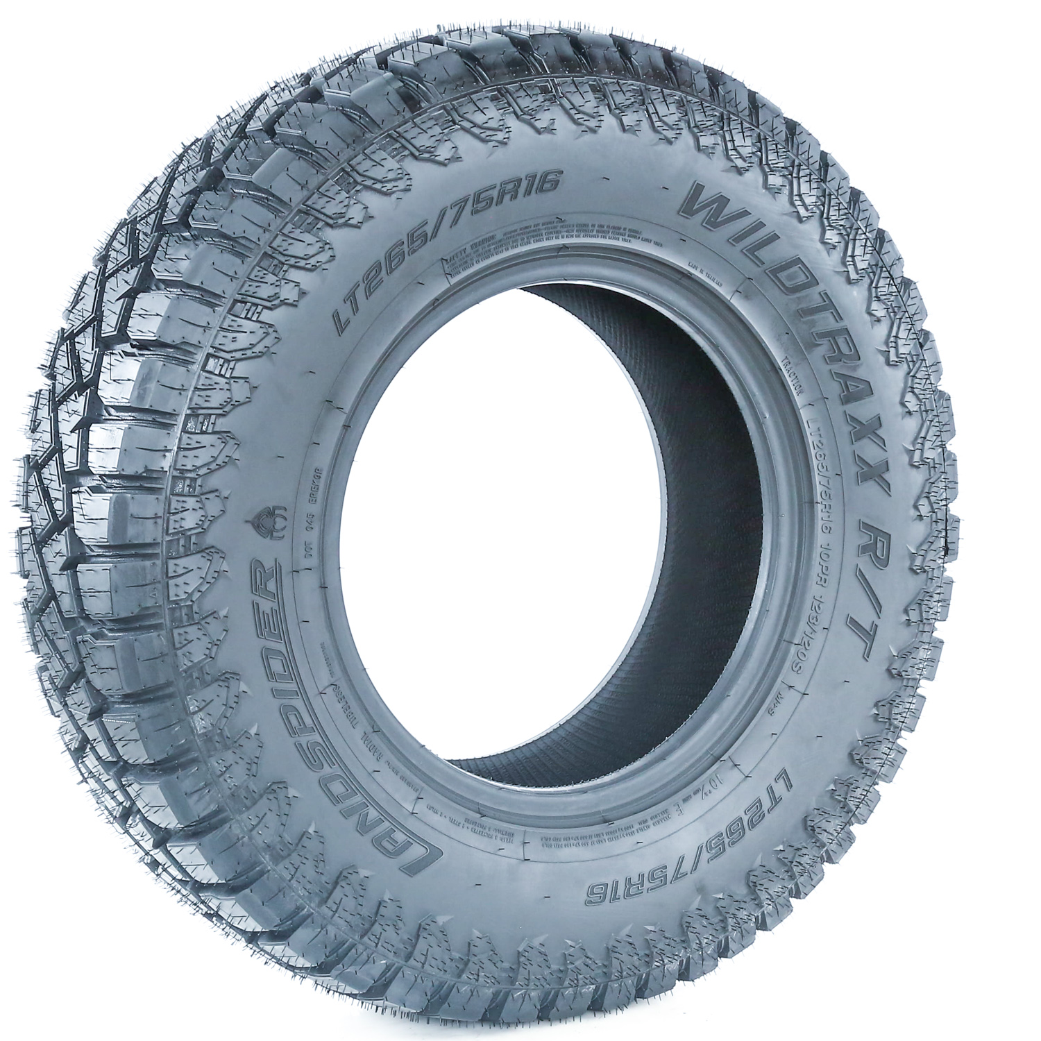 大沼 Landspider Wildtraxx R/T LT 265/75R16 Load E 10 Ply Rugged